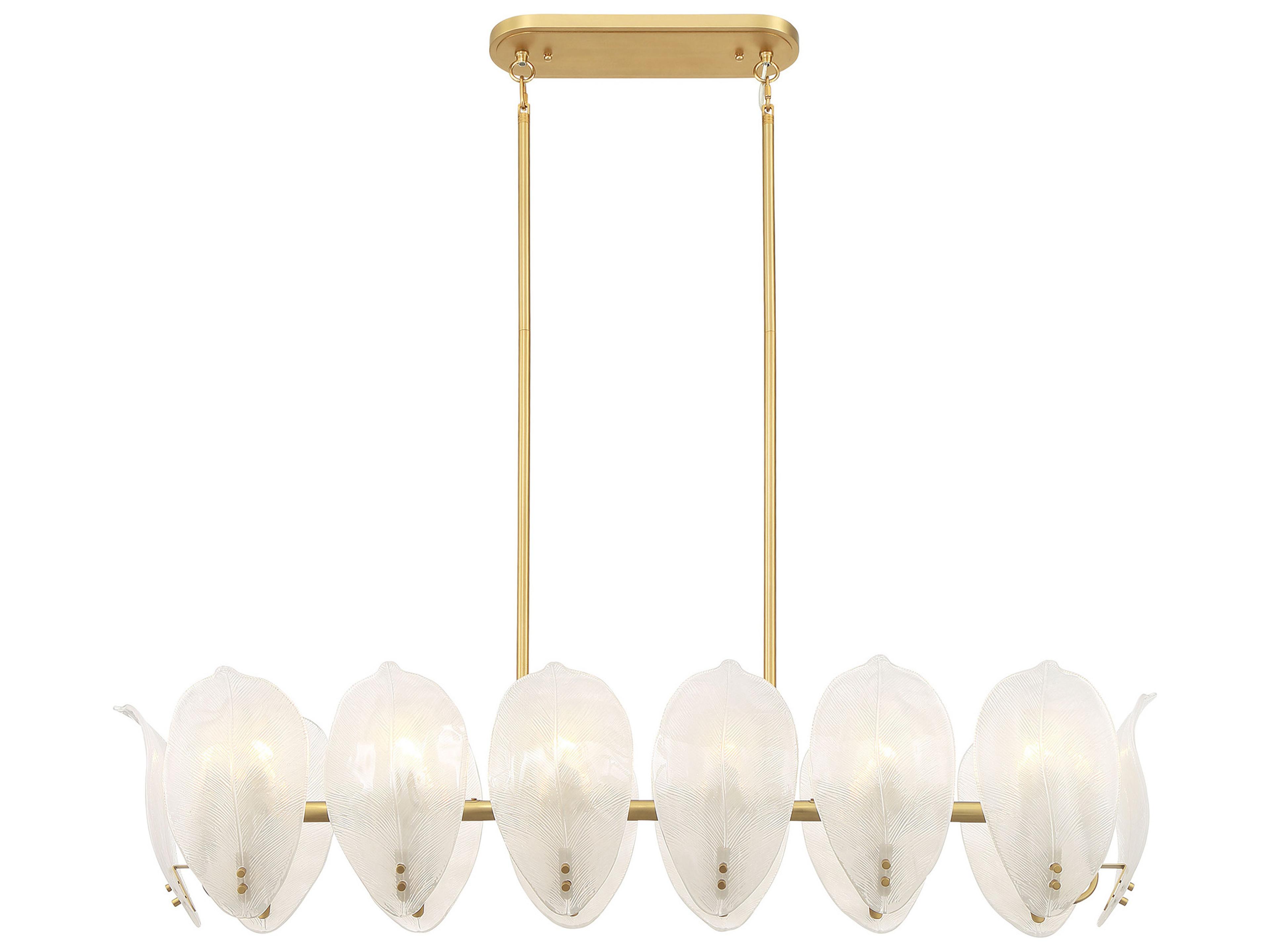 Orchid 14-Light Legacy Brass Island Pendant