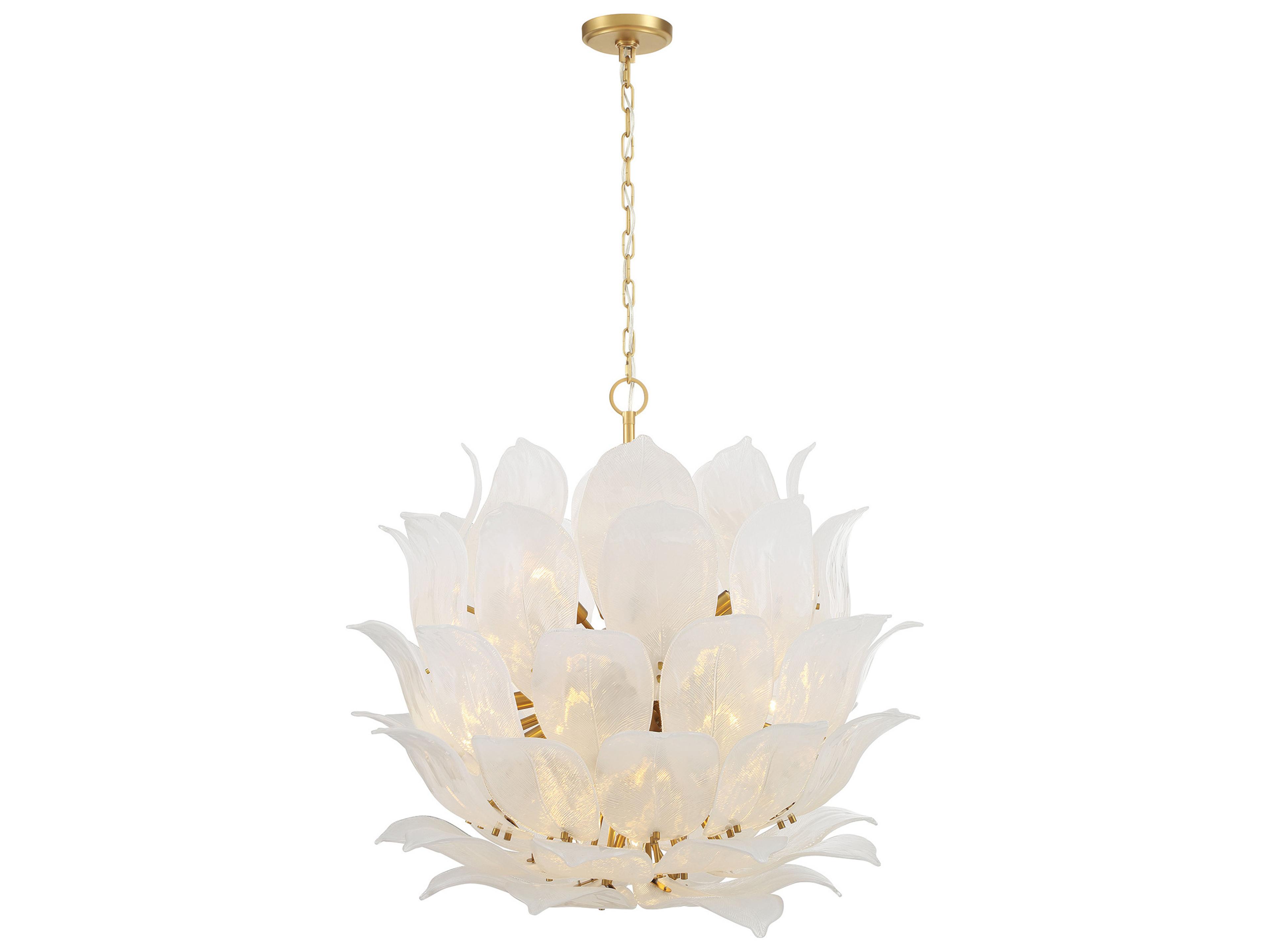 Orchid 24-Light Legacy Brass Pendant