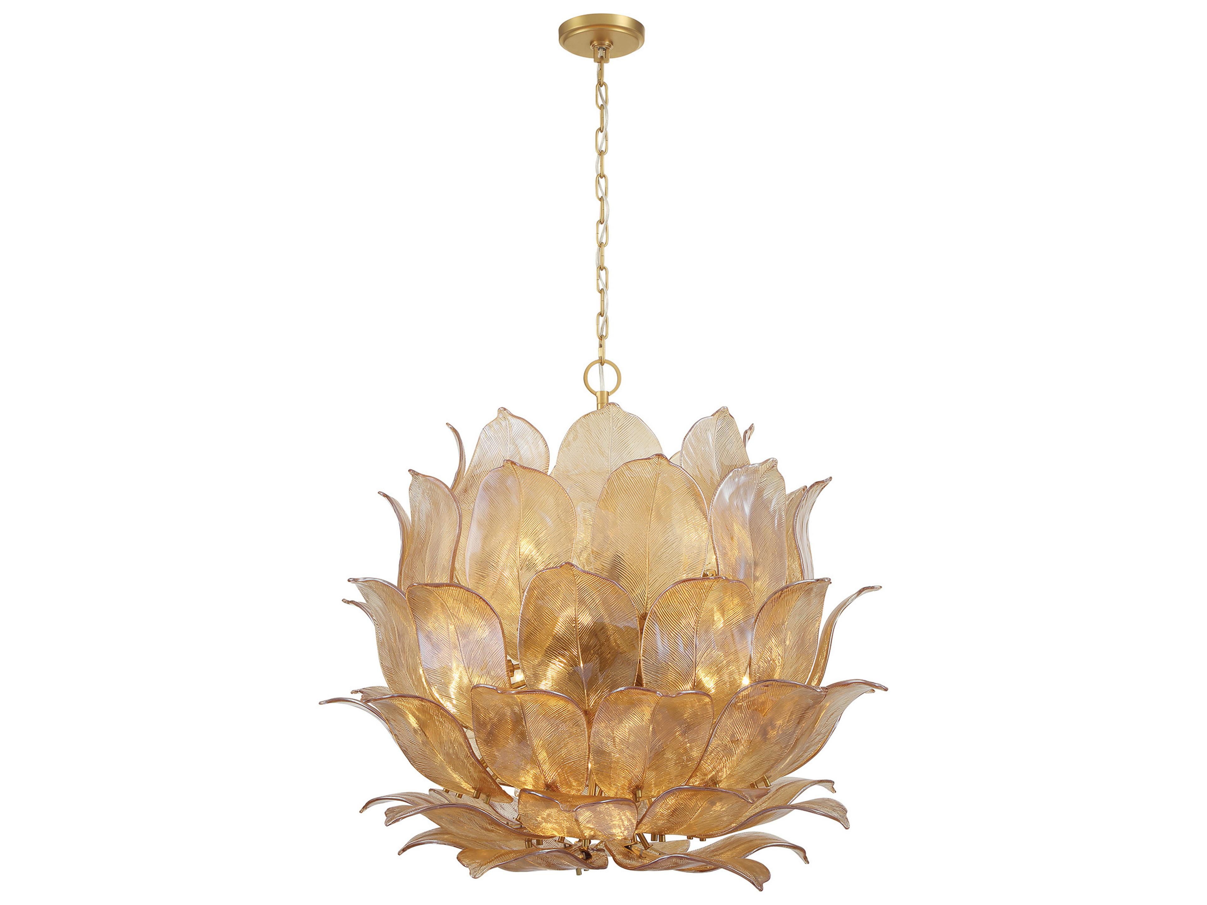 Orchid 24-Light Legacy Brass Pendant