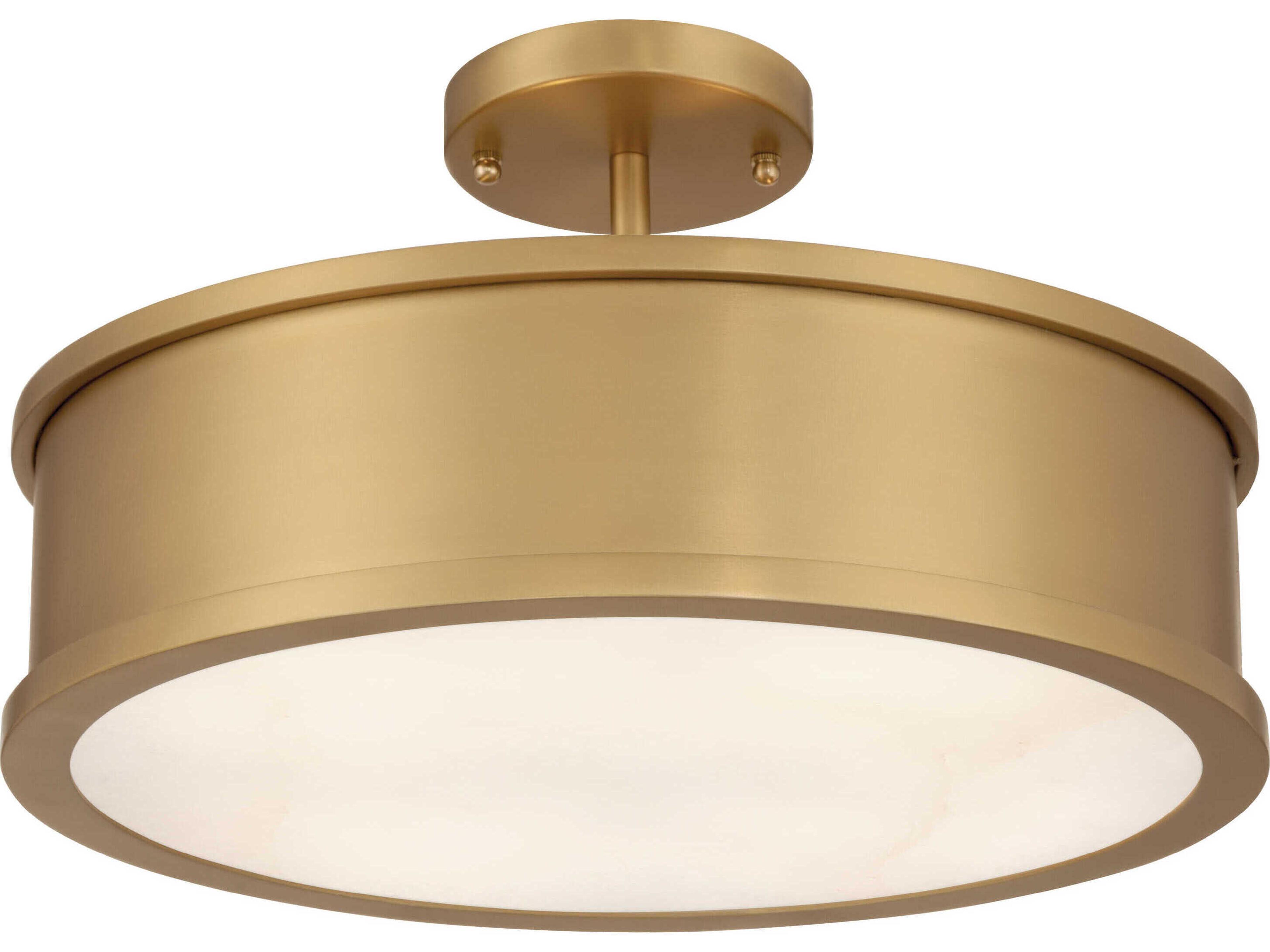 Wynn 4-Light Legacy Brass Round Flush Mount