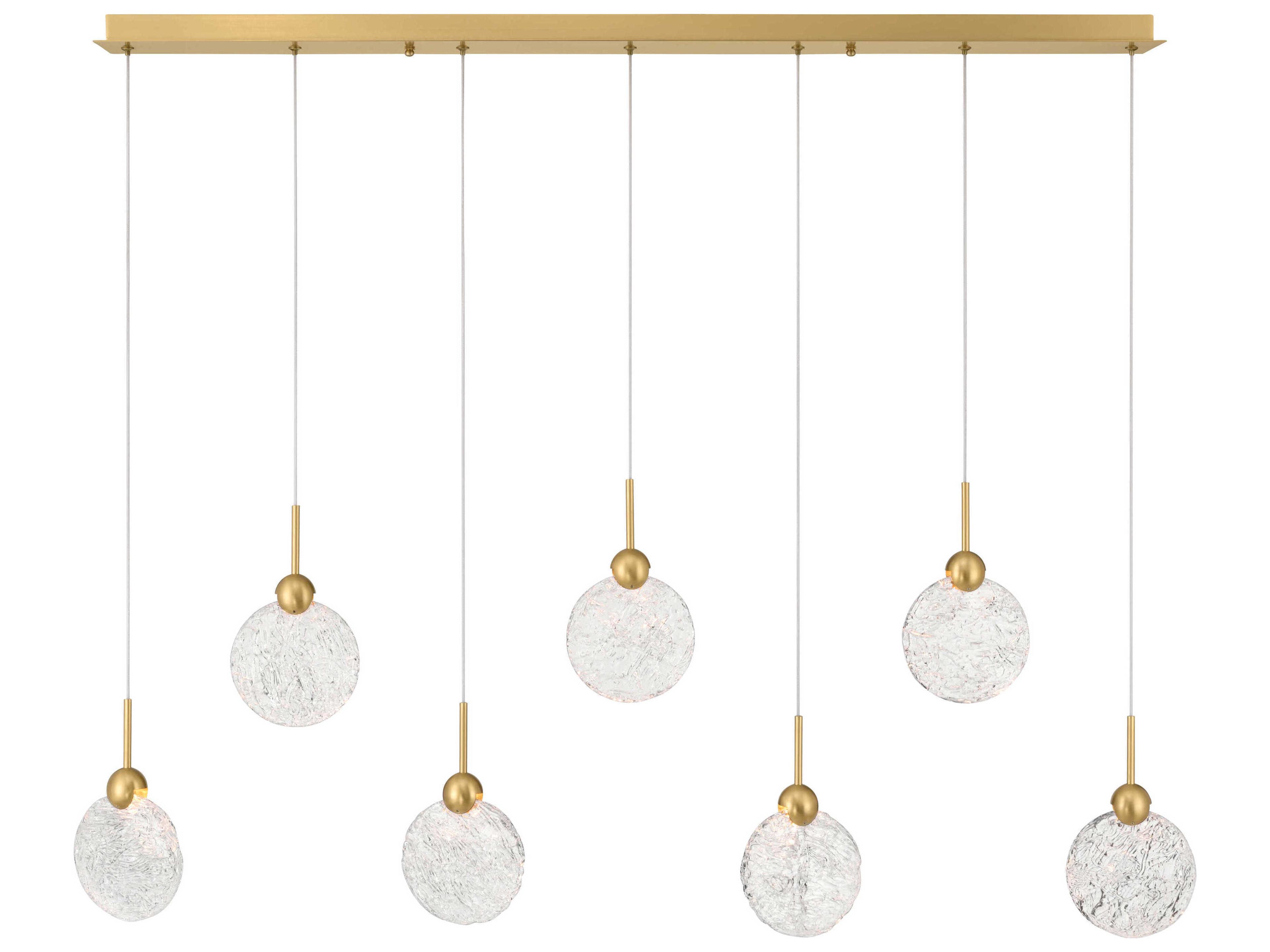Briselle Legacy Brass Linear Round Island Pendant