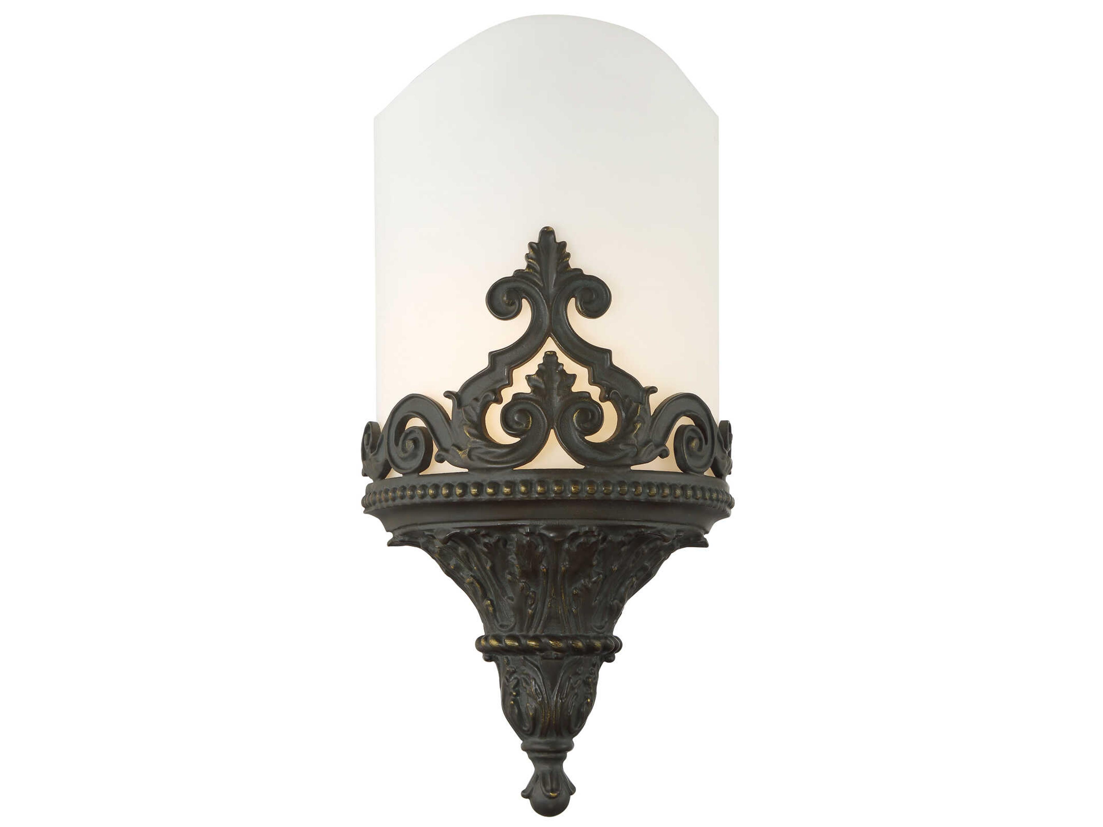 1-Light Aged Bronze Wall Sconce