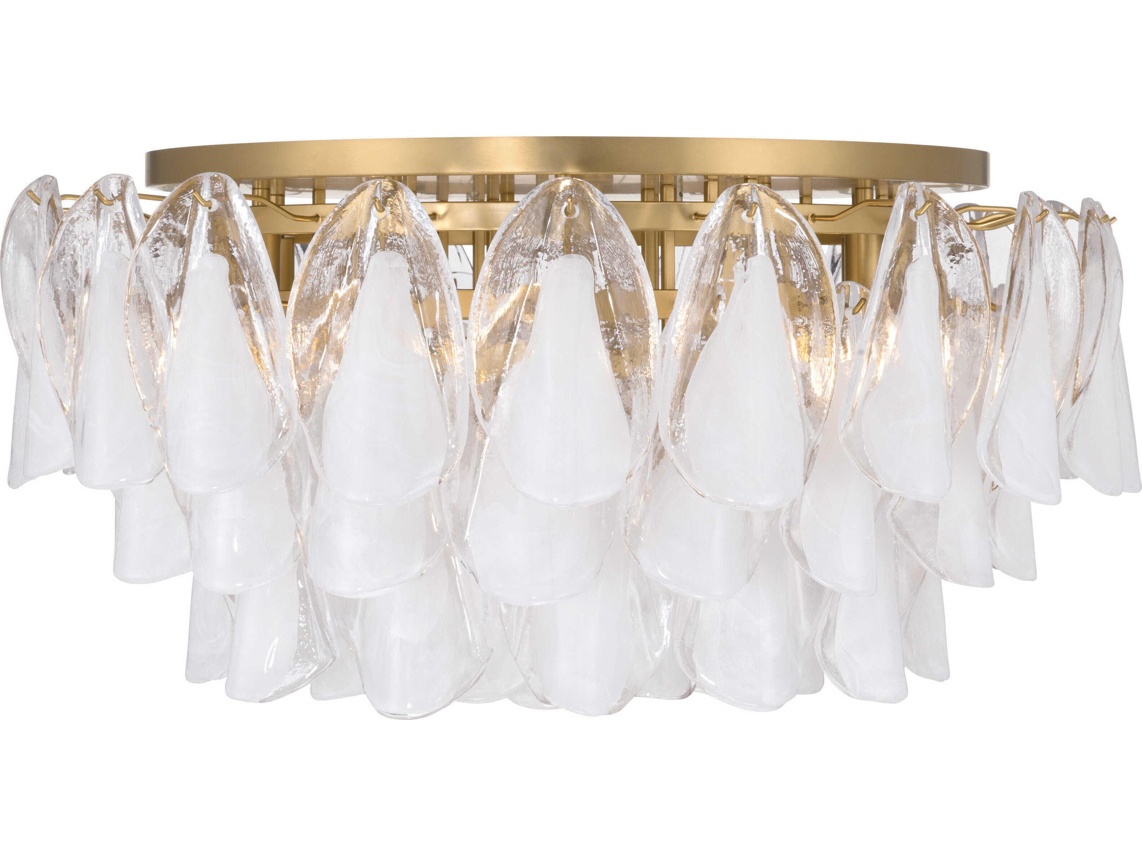 Verla Crest 11-Light Legacy Brass Flush Mount