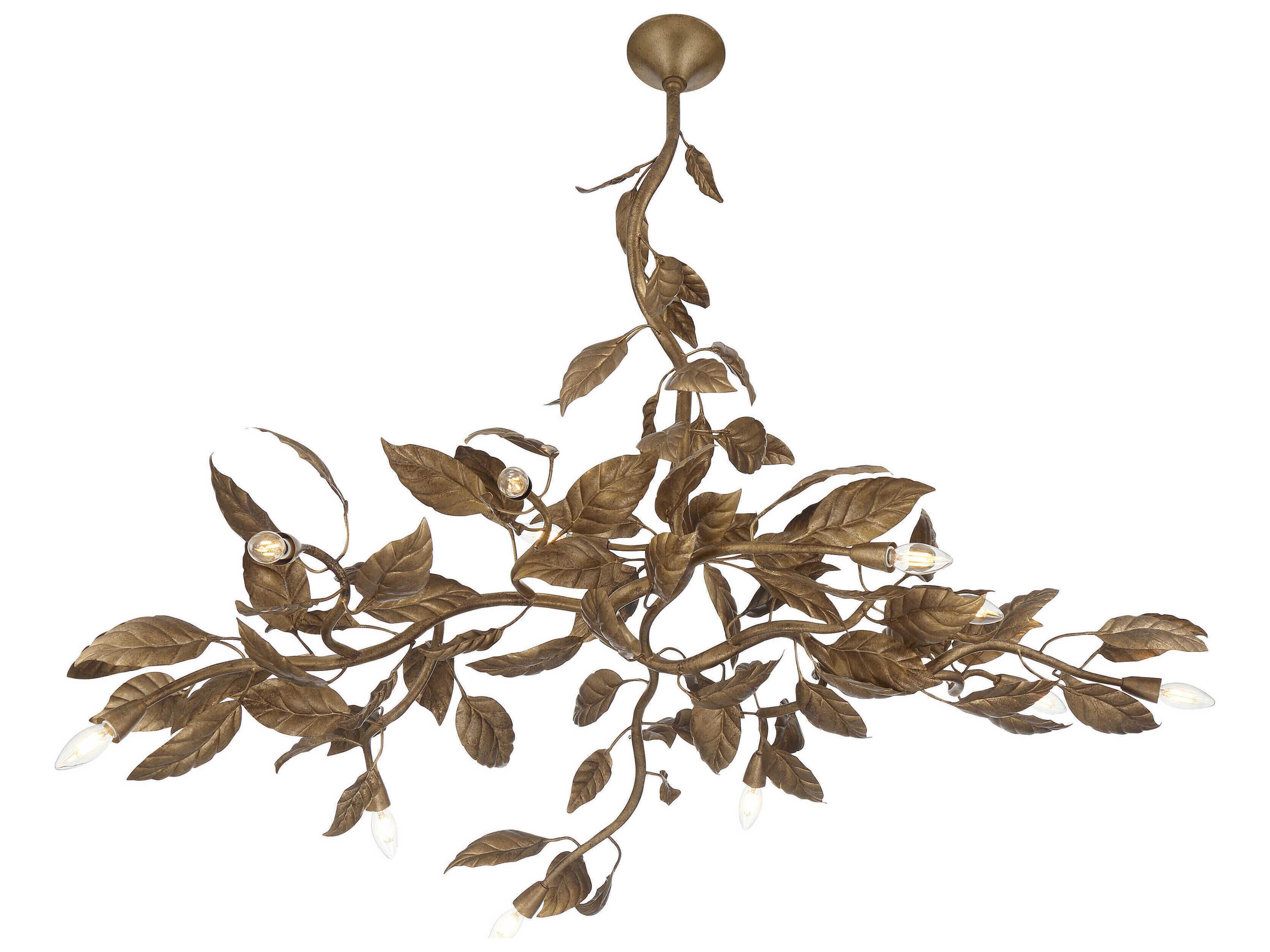 Seraphine 11-Light Weathered Gold Island Pendant