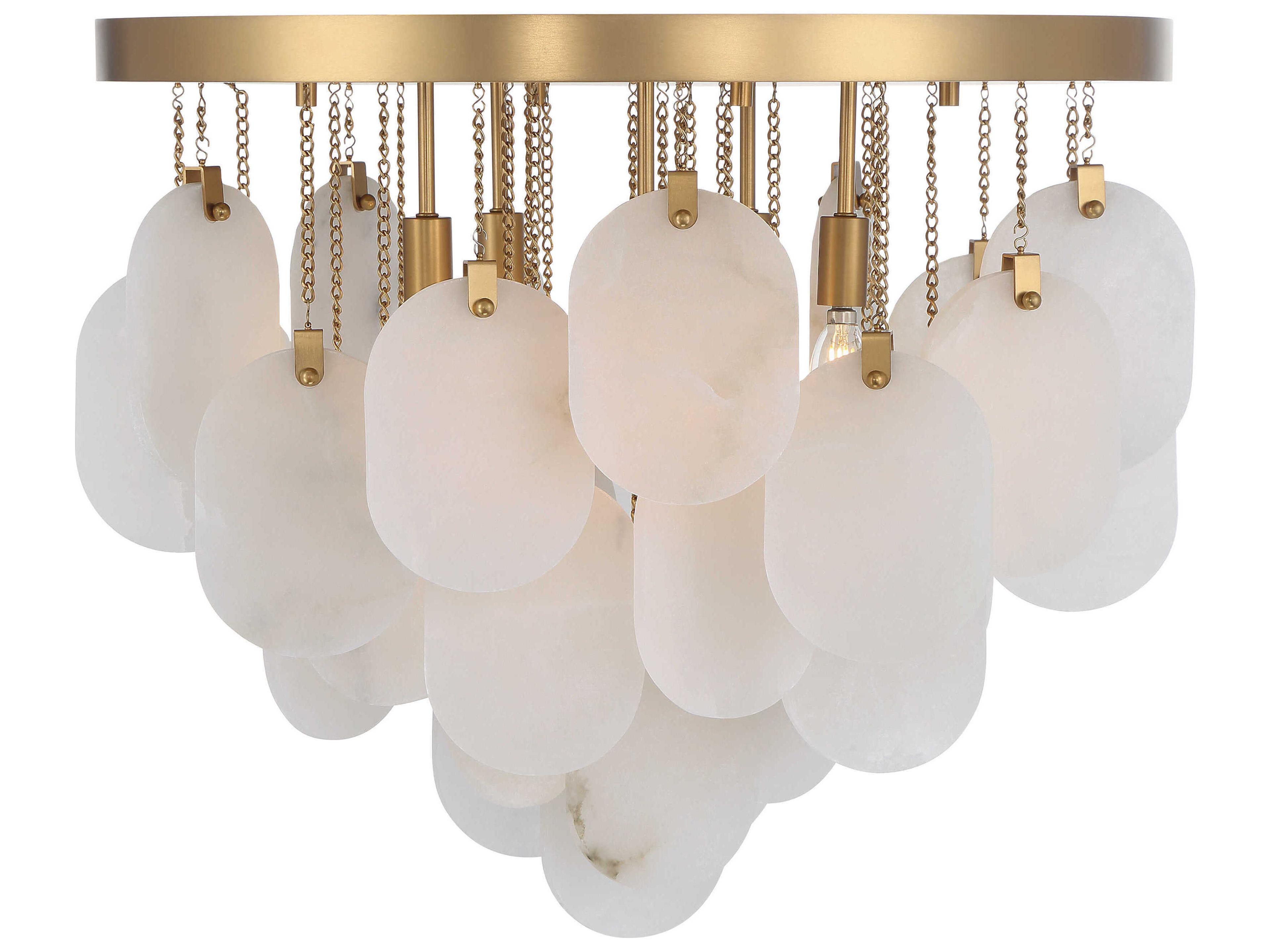 Velisse 5-Light Legacy Brass Semi Flush Mount