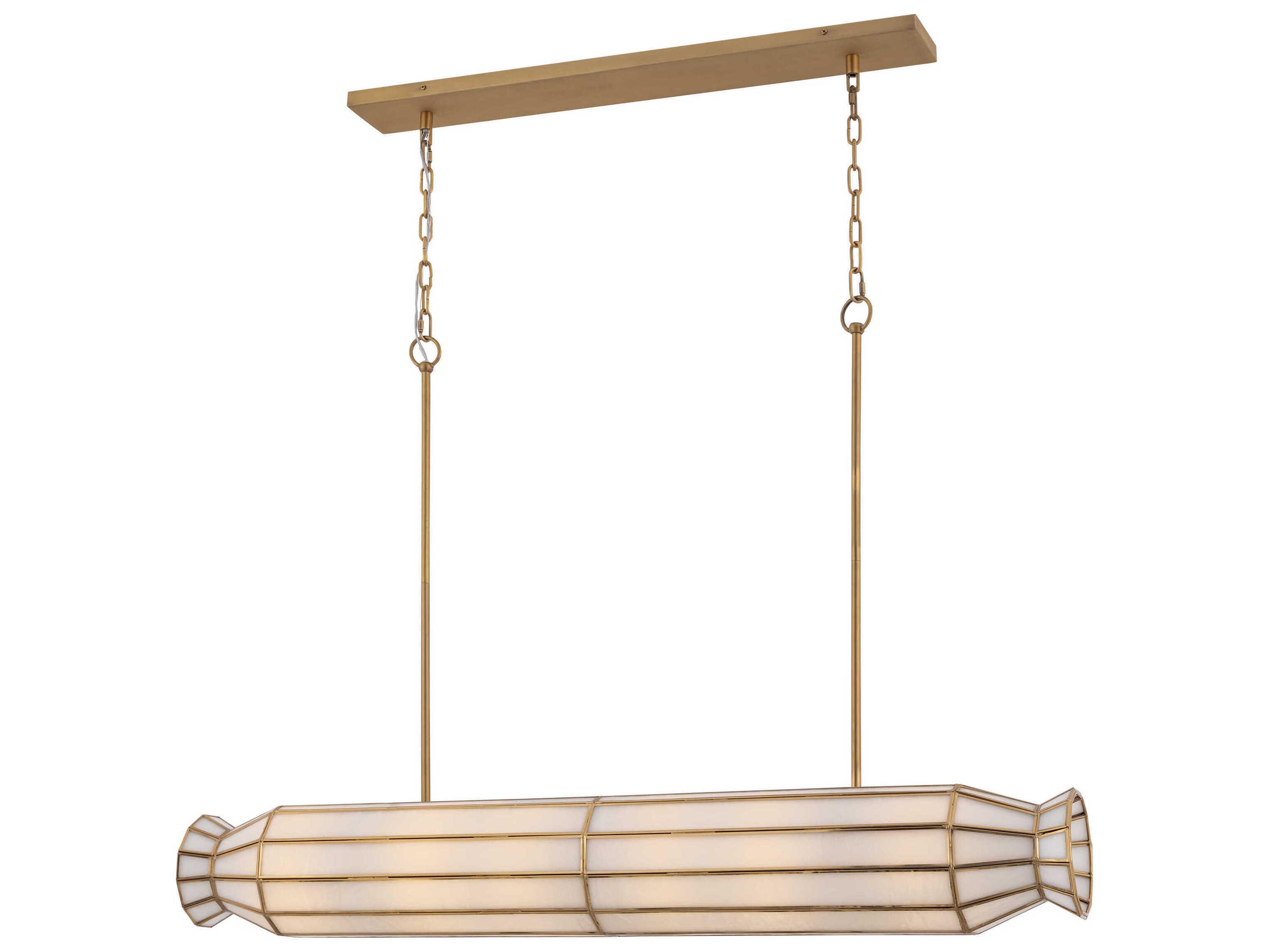 Jaxen 6-Light Legacy Brass Linear Island Pendant
