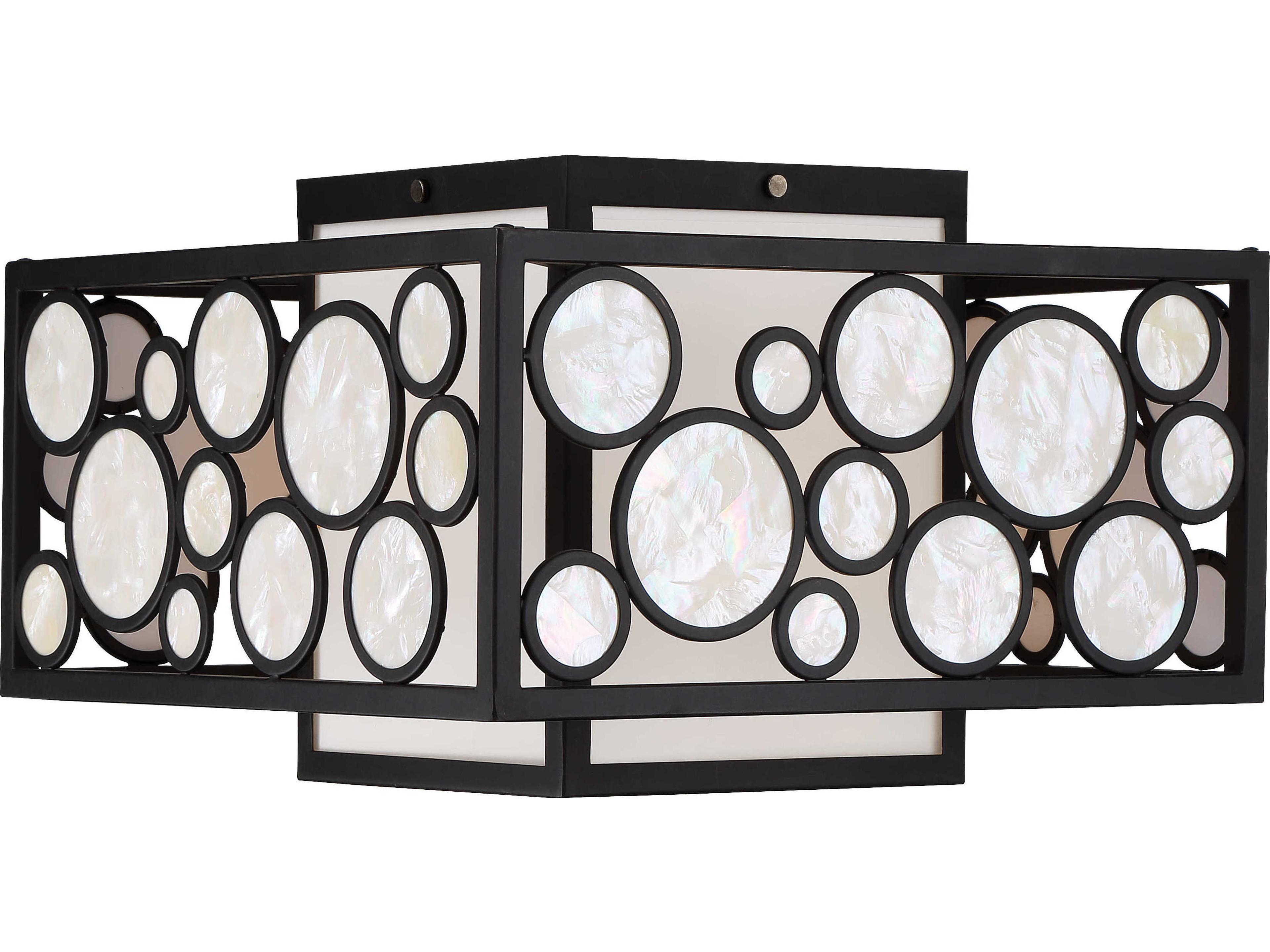 Mosaic 2-Light Oil Rubbed Bronze Geometric Flush Mount