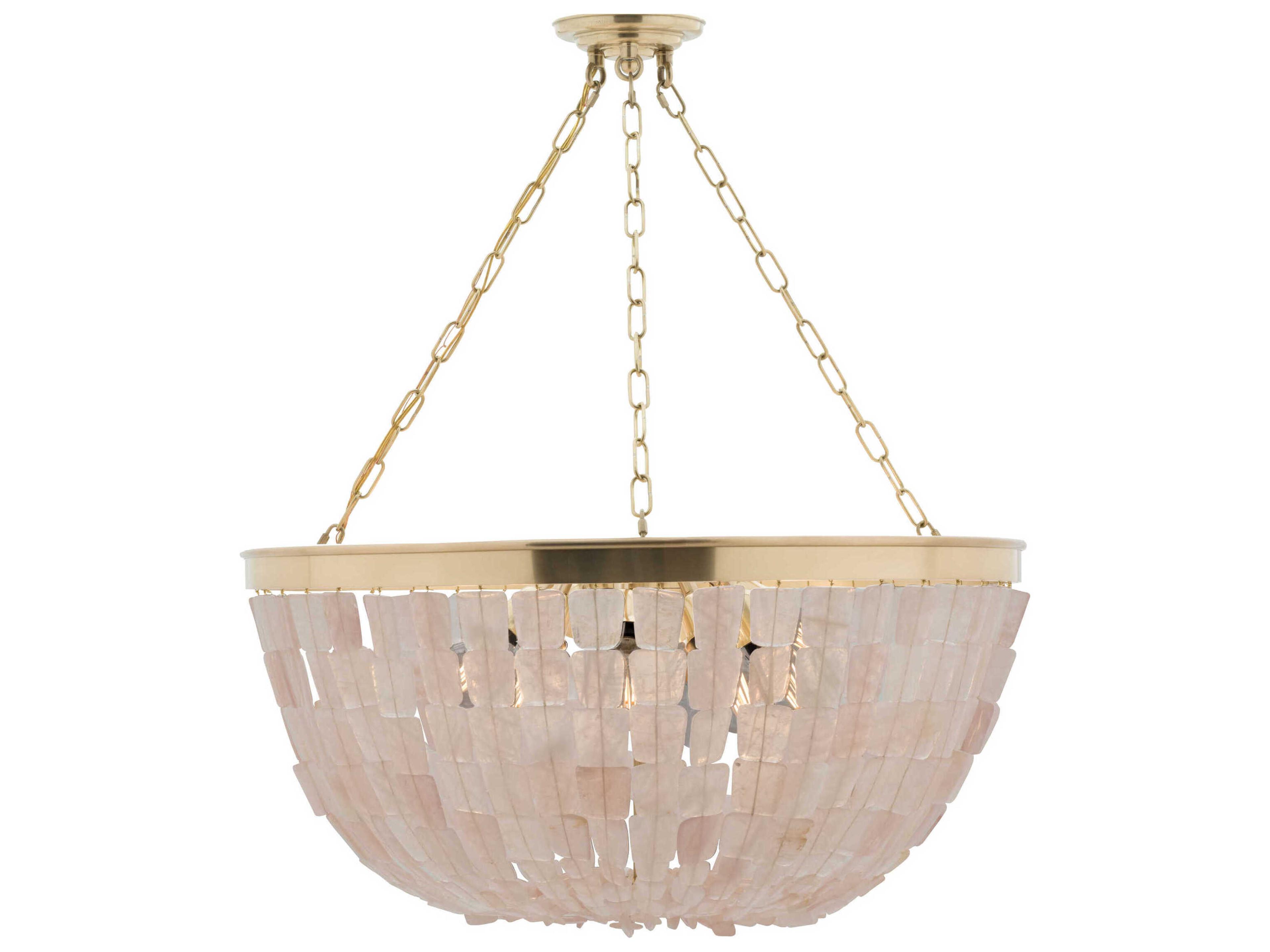 Flotsam 8-Light Brass Bowl Pendant