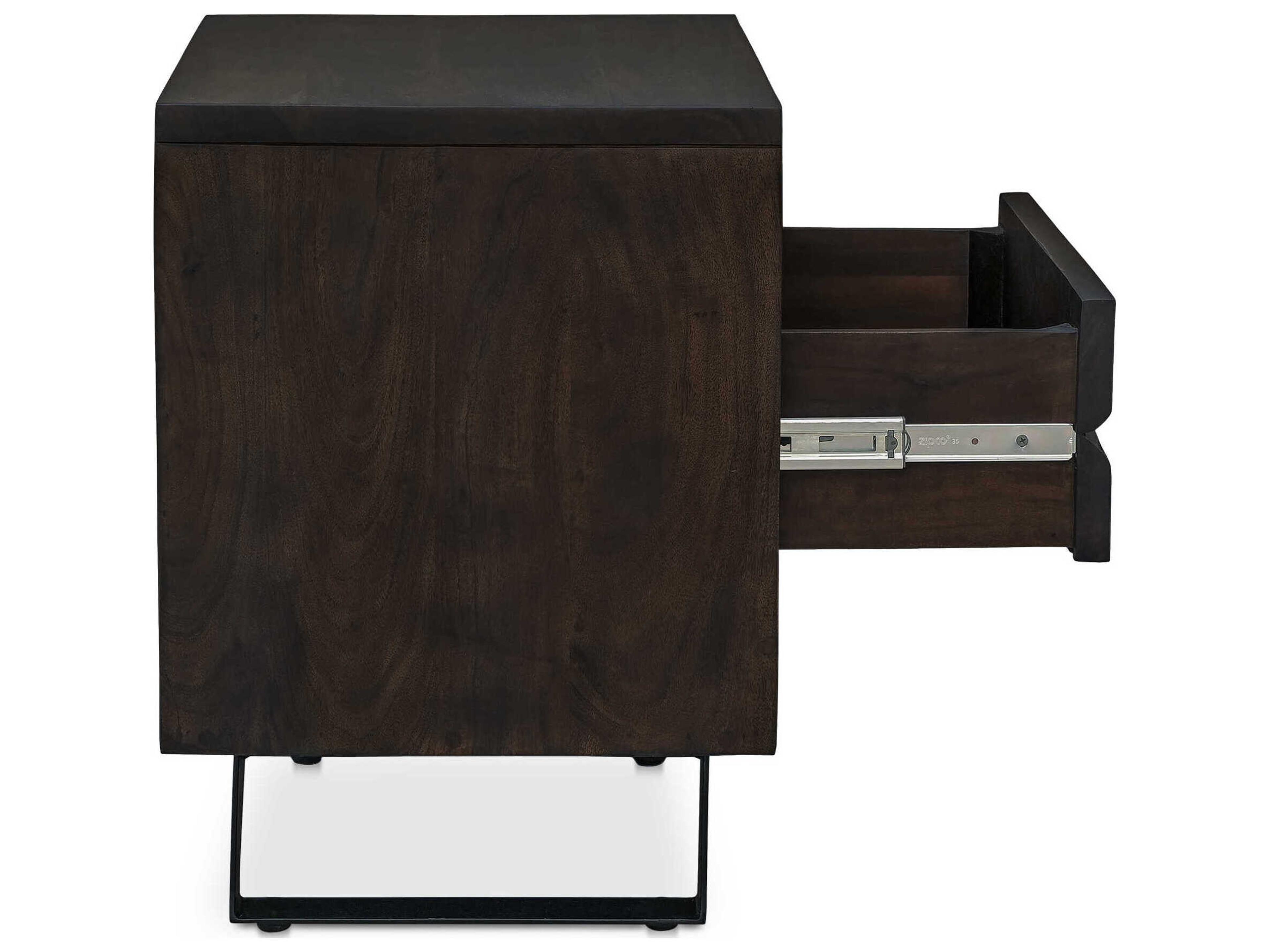 Moe's Home Madagascar 1-Drawer Acacia Wood Nightstand