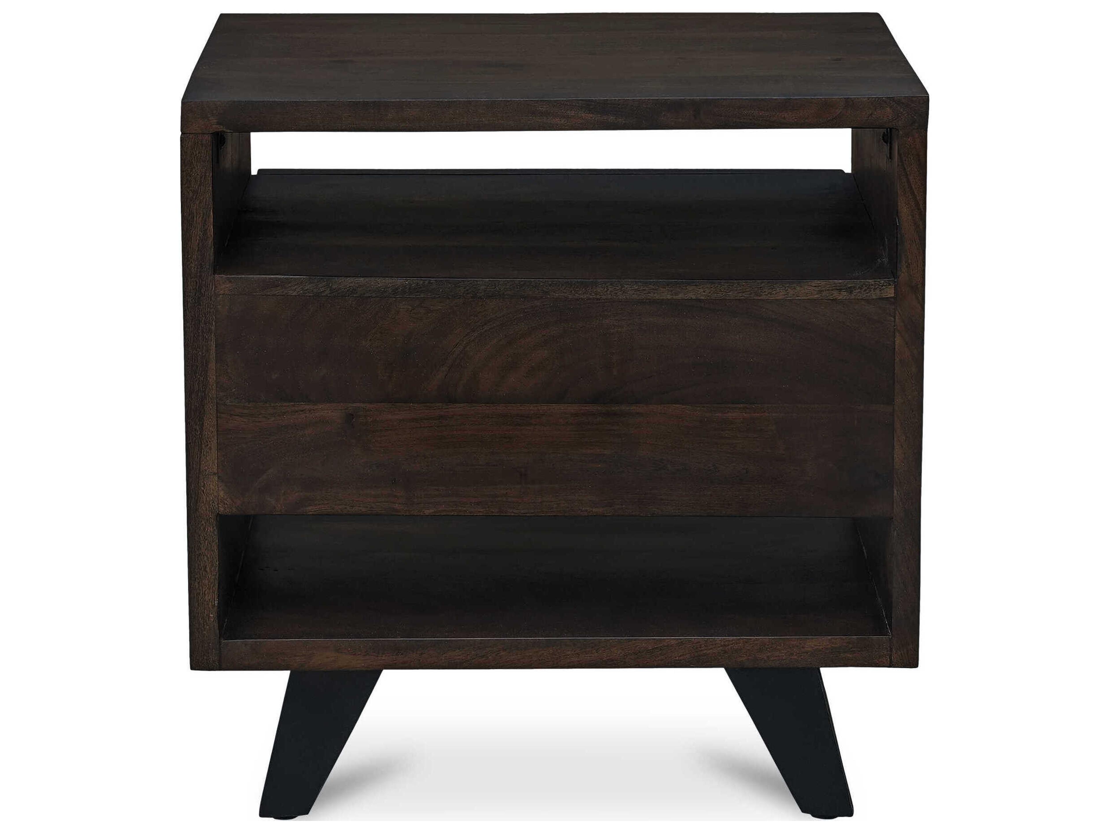Moe's Home Madagascar 1-Drawer Acacia Wood Nightstand