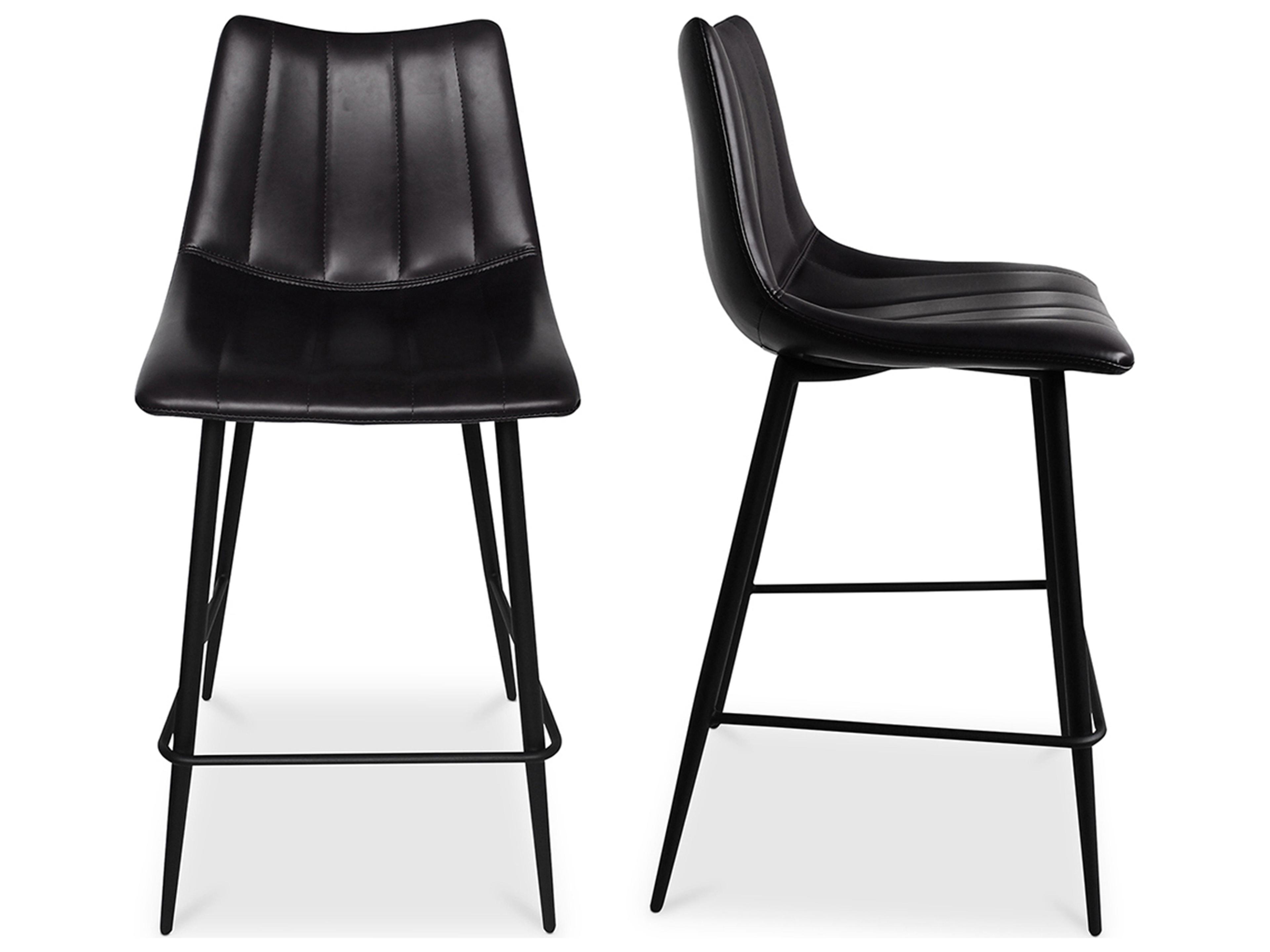 Moe's Home Alibi Ply Wood Black Counter Stool - Set of Two