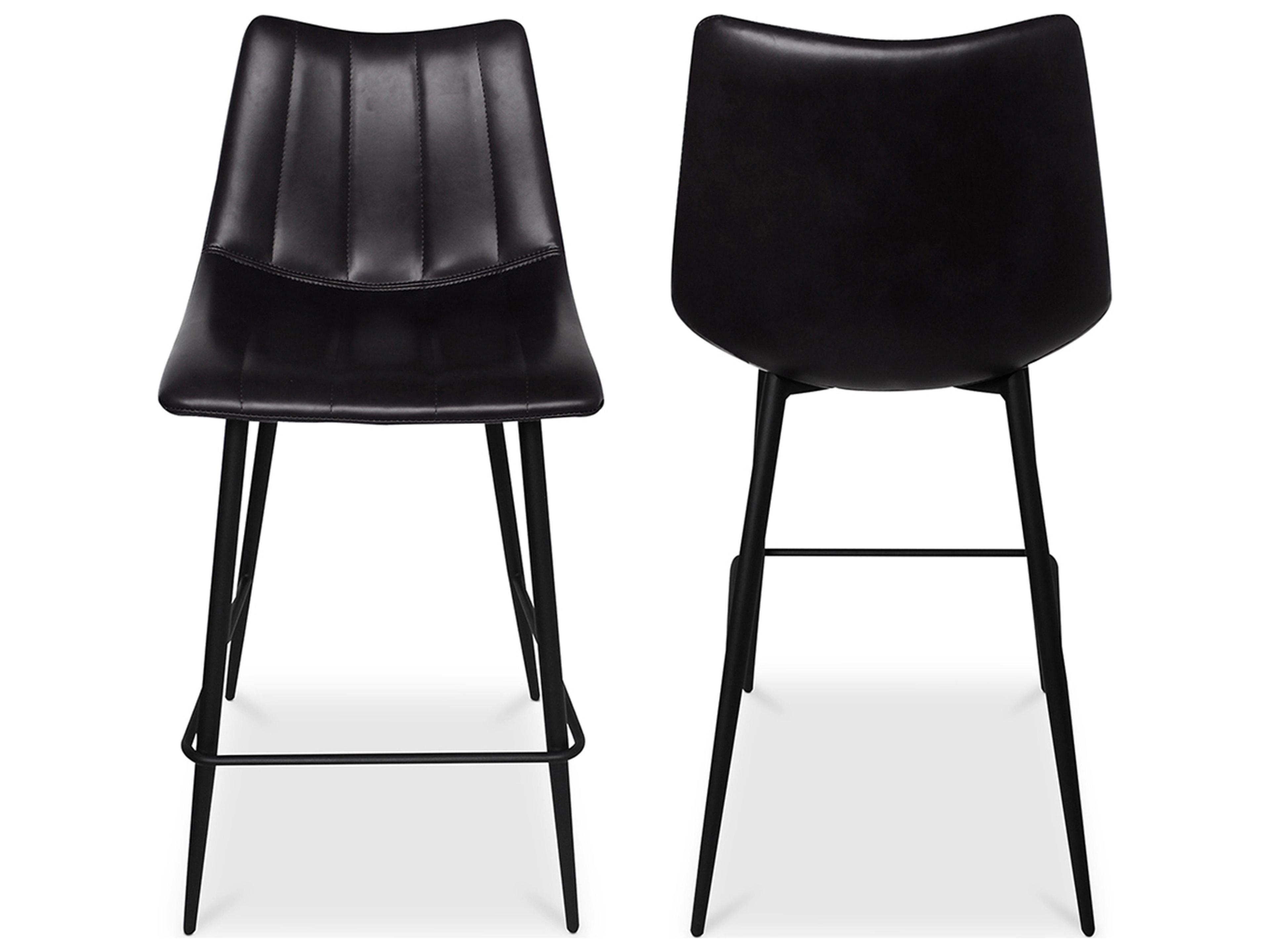 Moe's Home Alibi Ply Wood Black Counter Stool - Set of Two