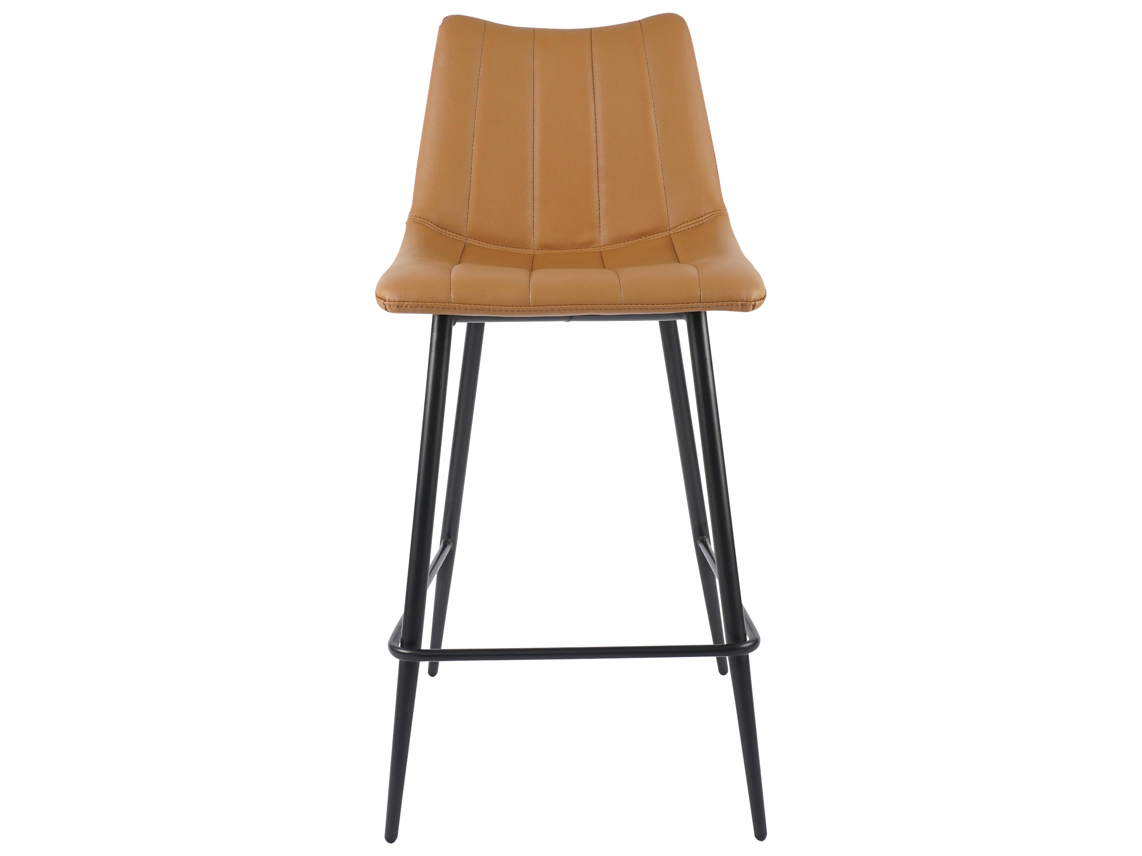 Moe's Home Alibi Leather Tan Counter Stool - Set of Two