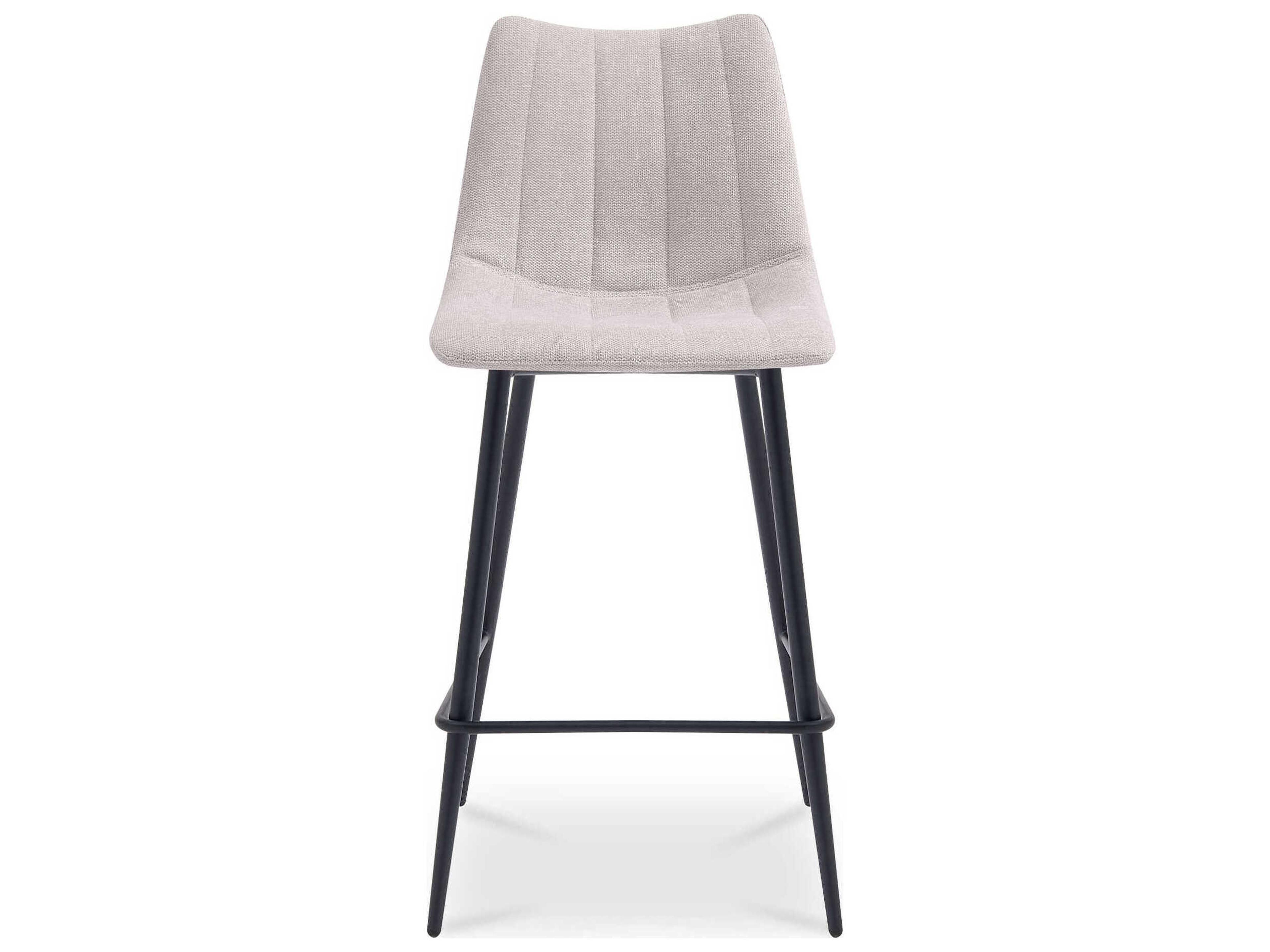 Moe's Home Alibi Beige Upholstered Plywood Counter Stool Set of 2