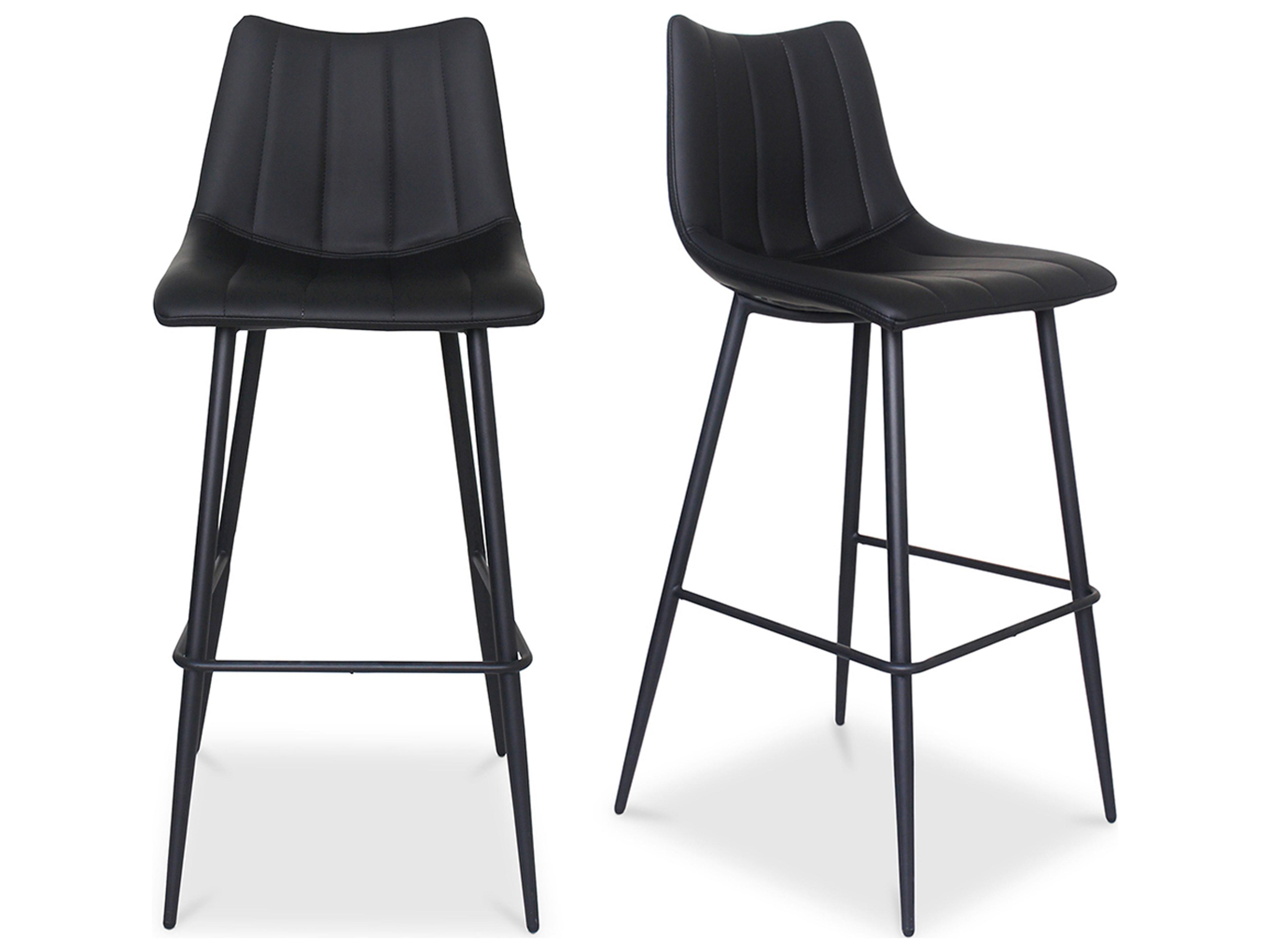 Moe's Home Alibi Ply Wood Black Bar Stool - Set of Two