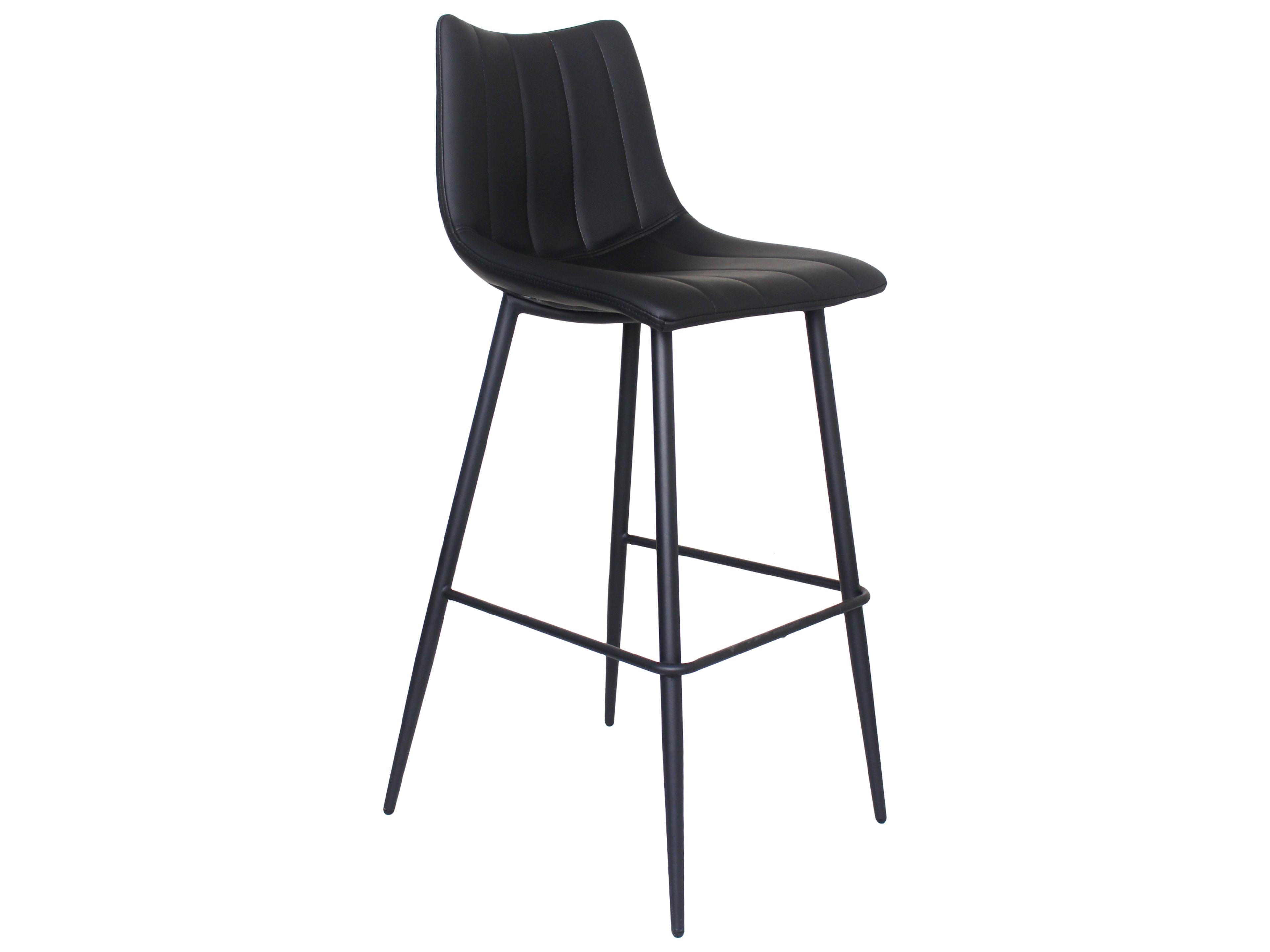 Moe's Home Alibi Ply Wood Black Bar Stool - Set of Two