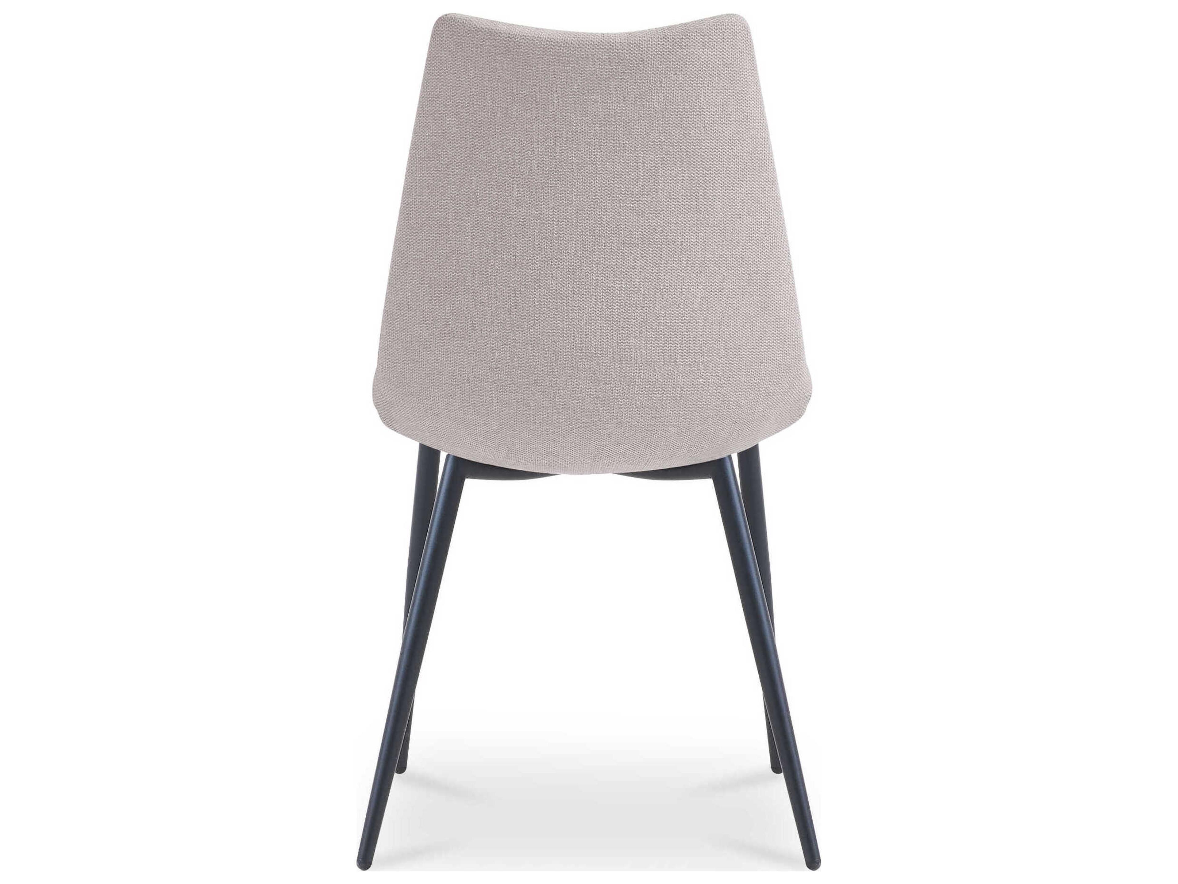 Moe's Home Alibi Plywood Beige Upholstered Armless Dining Chair Set of 2
