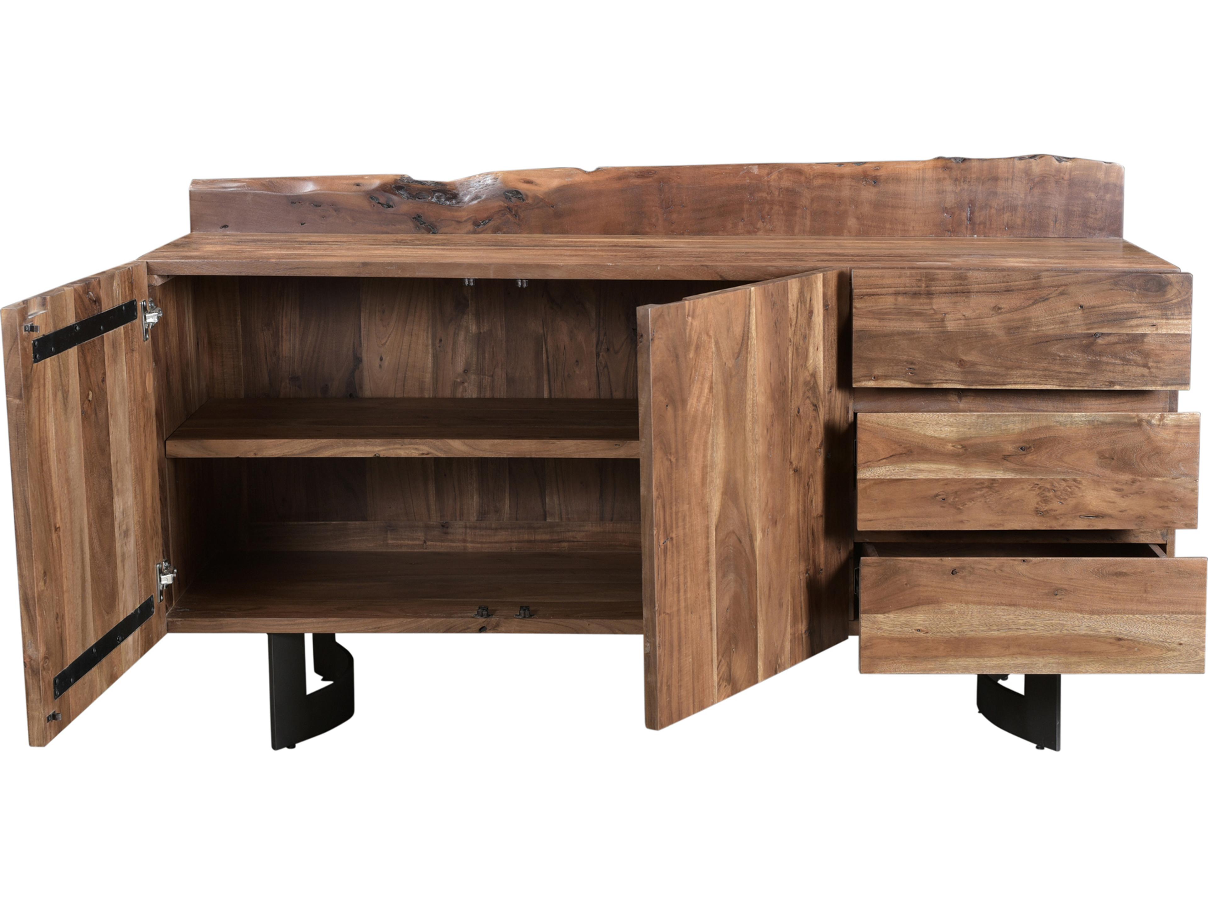 Moe's Home Bent 66" Acacia Wood Brown Sideboard