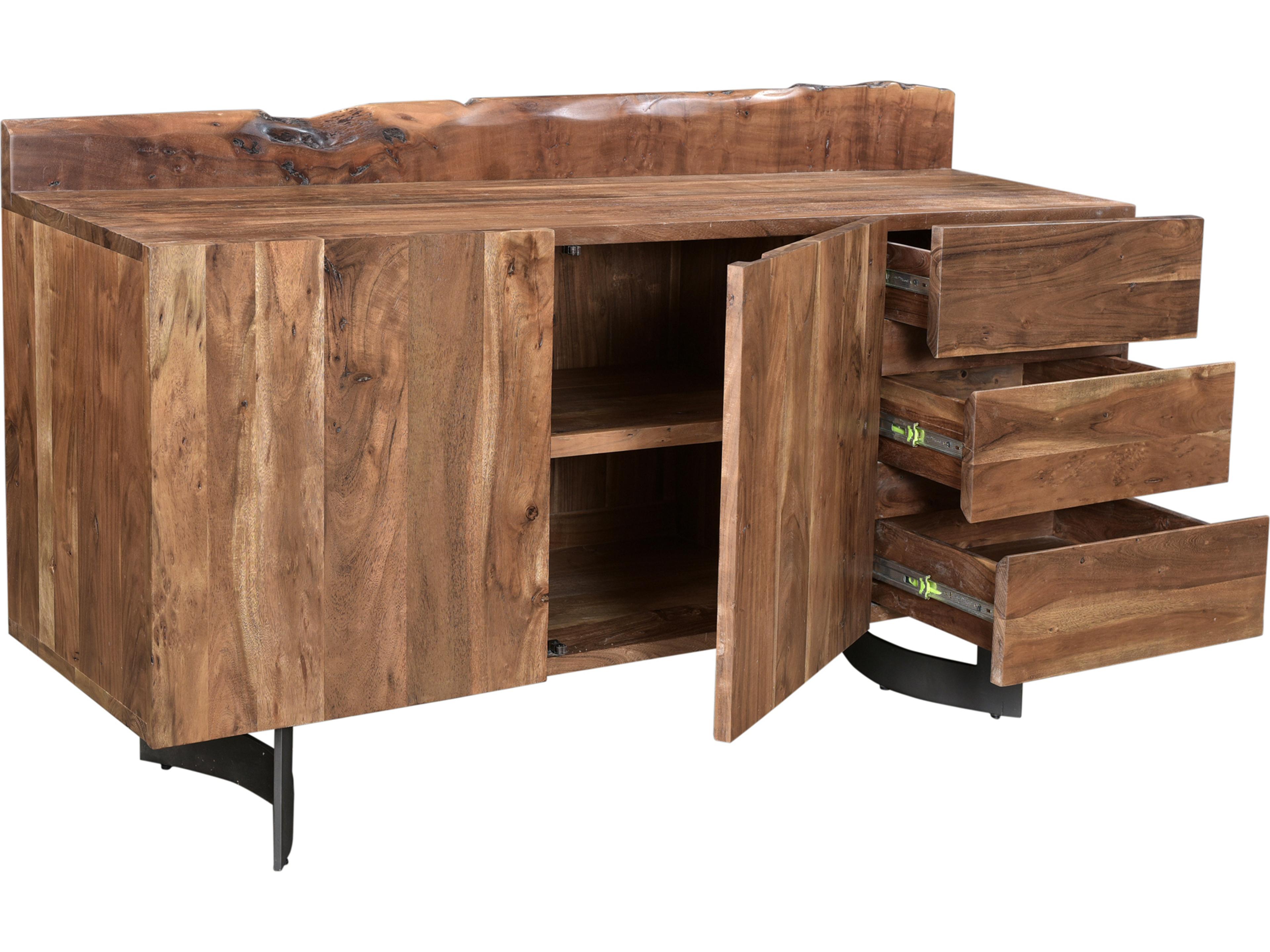 Moe's Home Bent 66" Acacia Wood Brown Sideboard