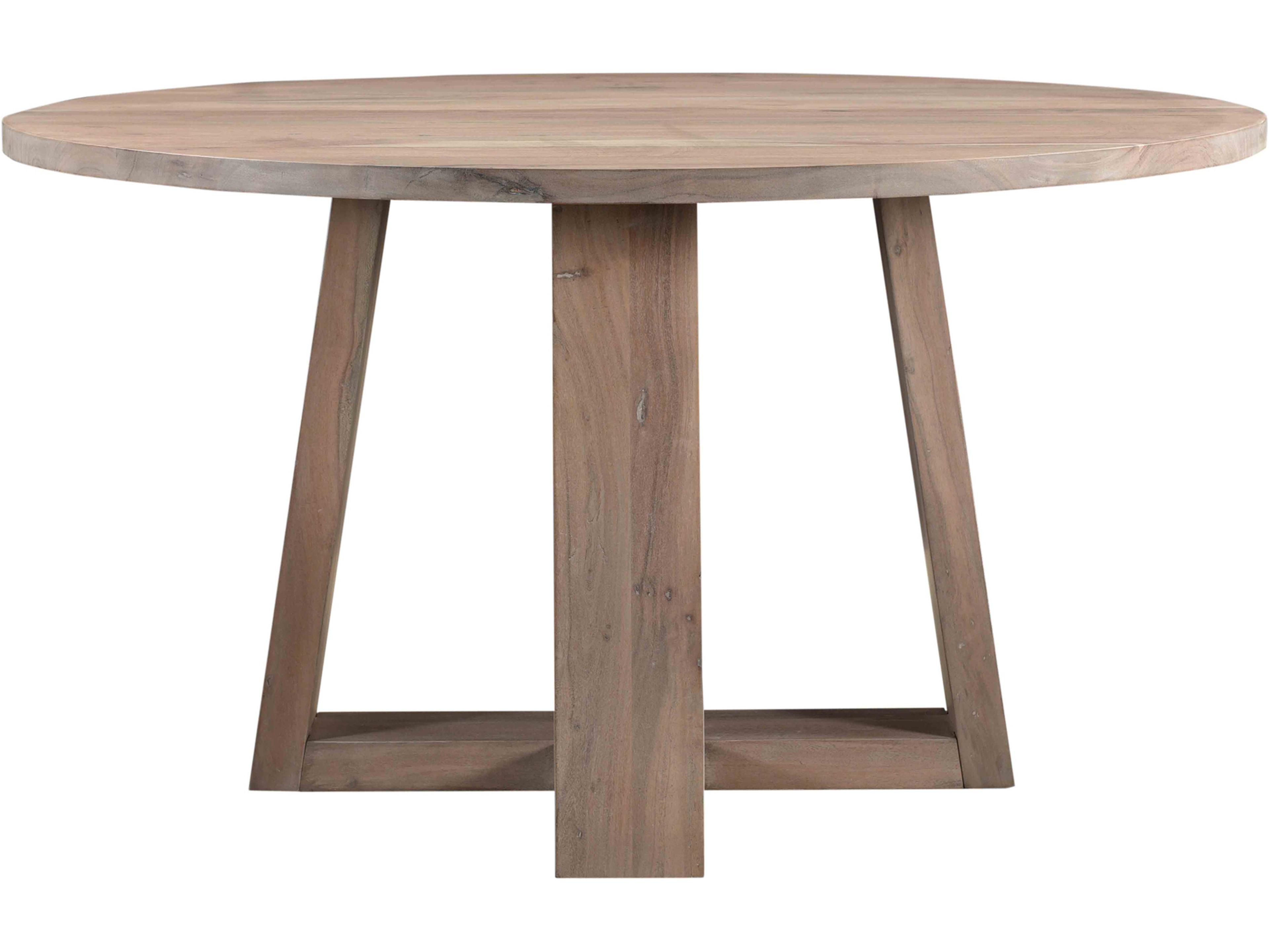 Tanya Round Dining Table Whitewashed