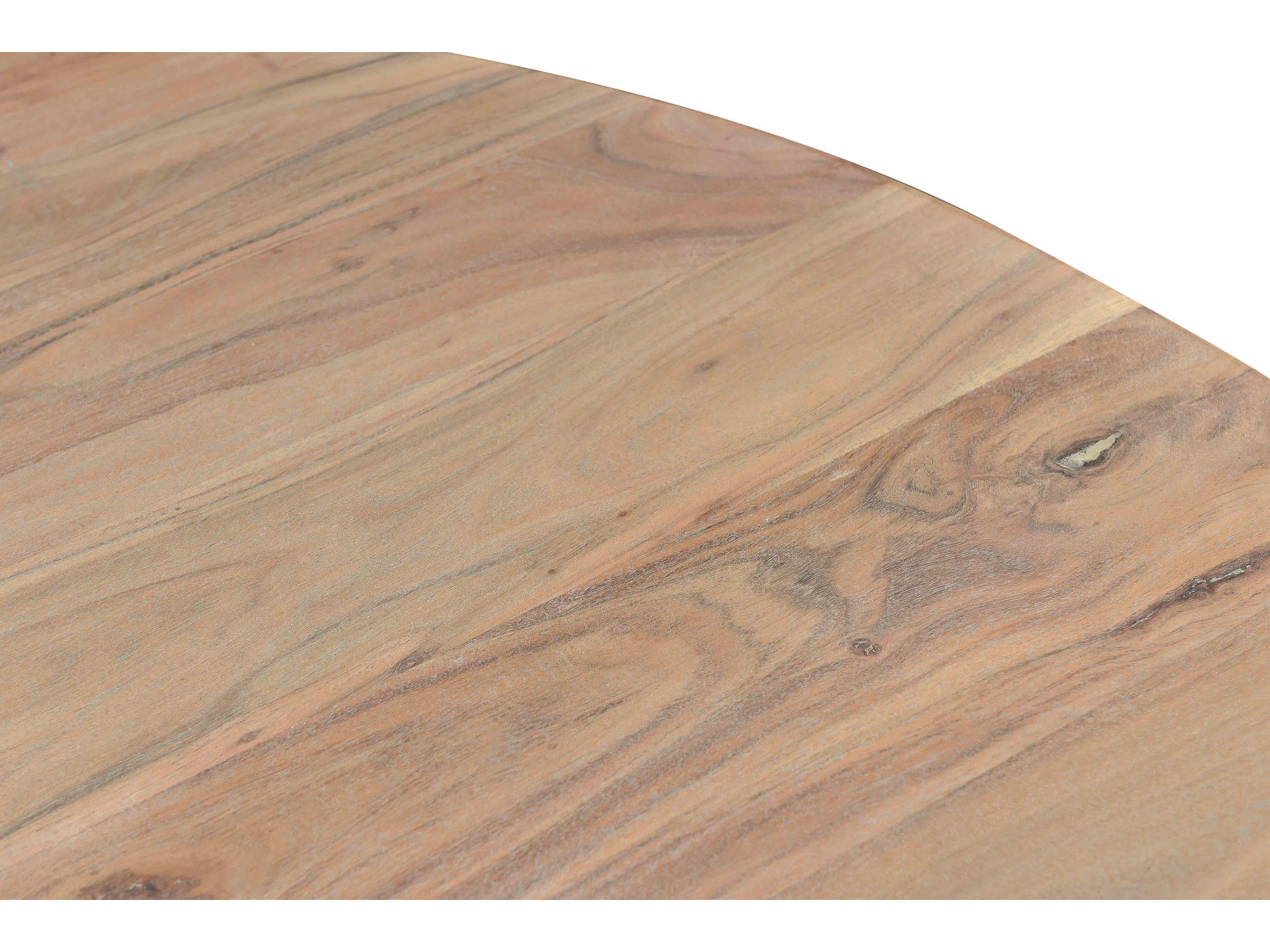 Moe's Home Tanya Round Wood Light Grey Dining Table