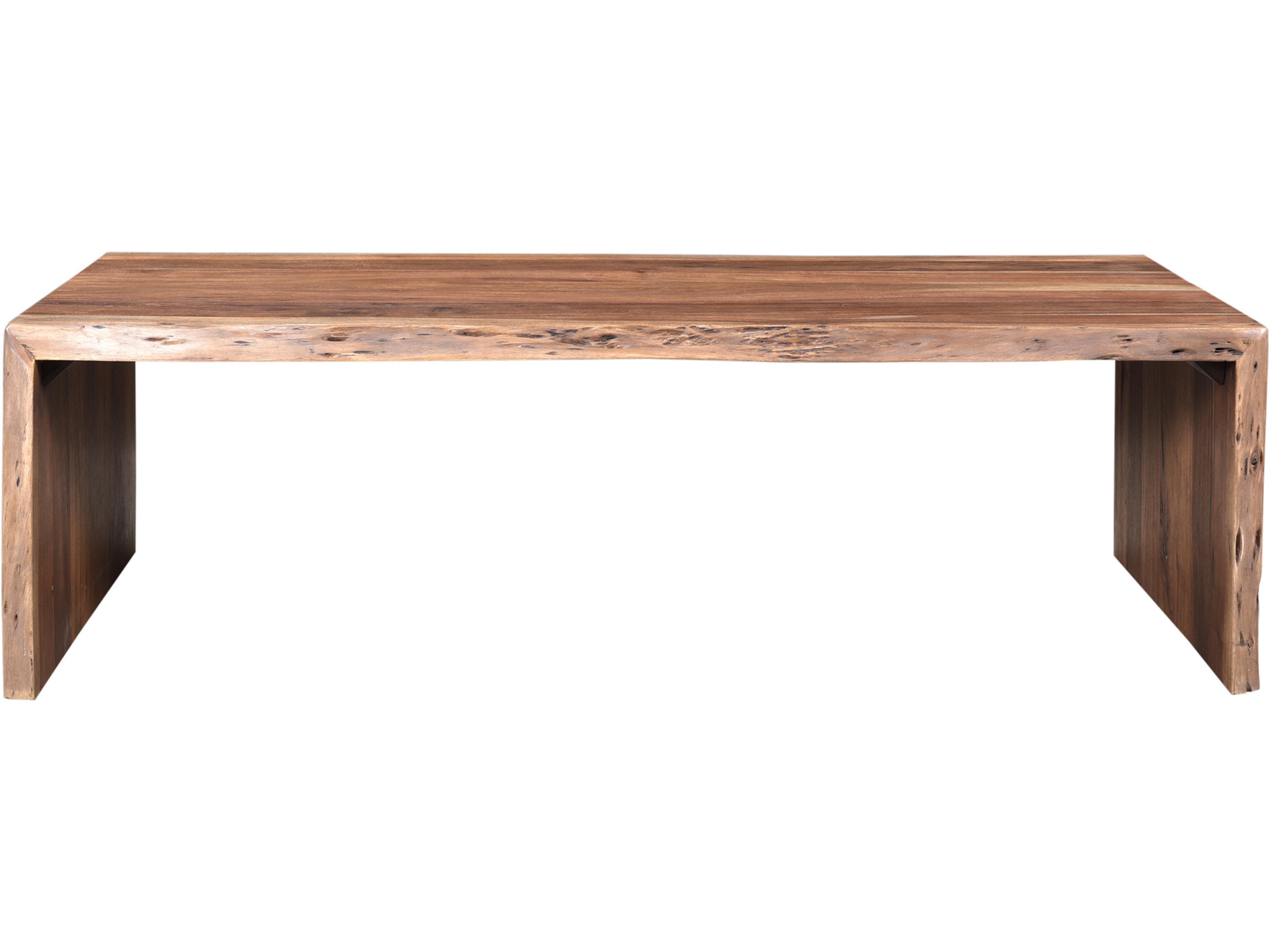 Tyrell Rectangular Wood Smoked Coffee Table