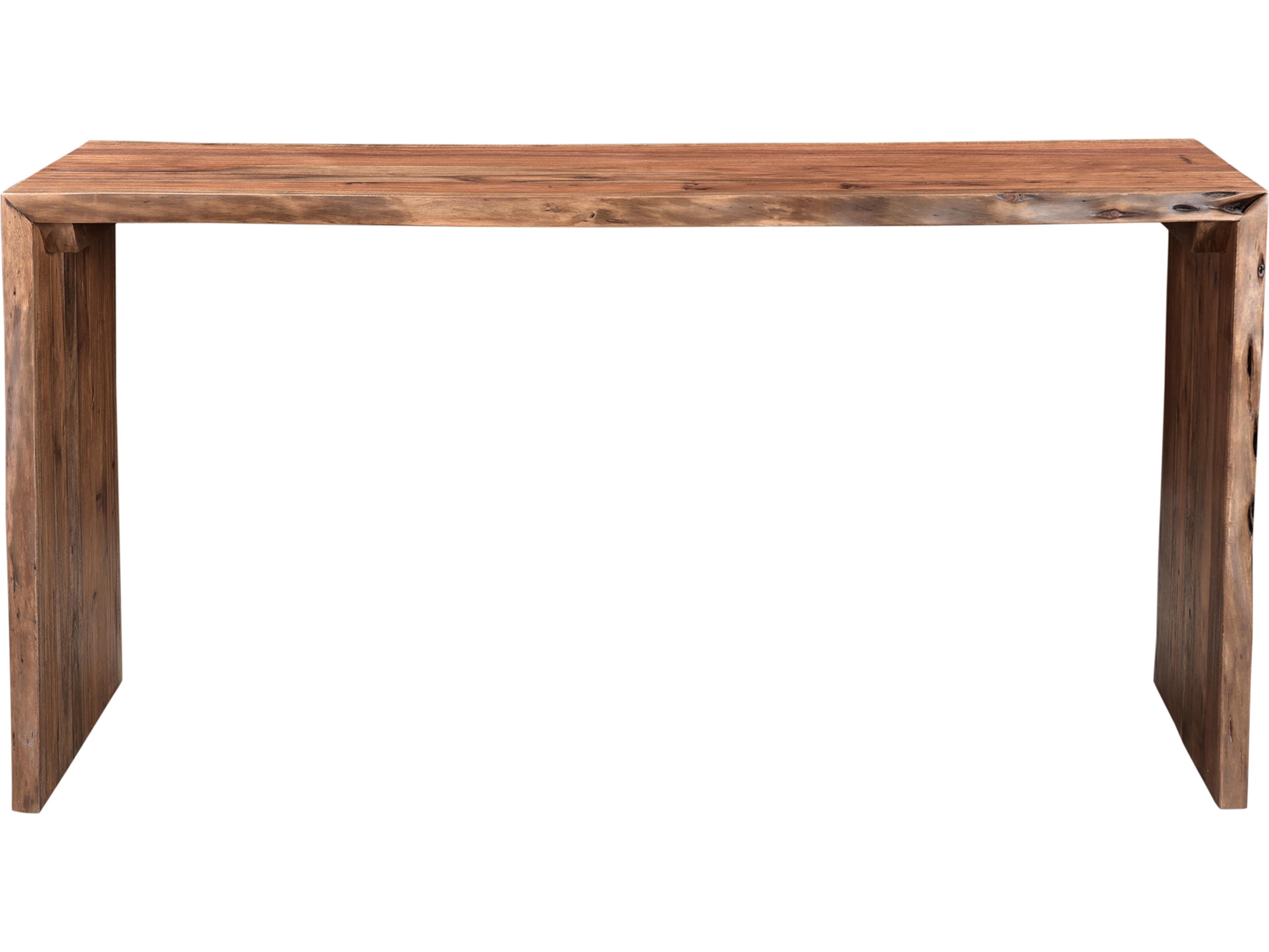 Moe's Home Tyrell Acadia Brown Acacia Wood Computer Desk