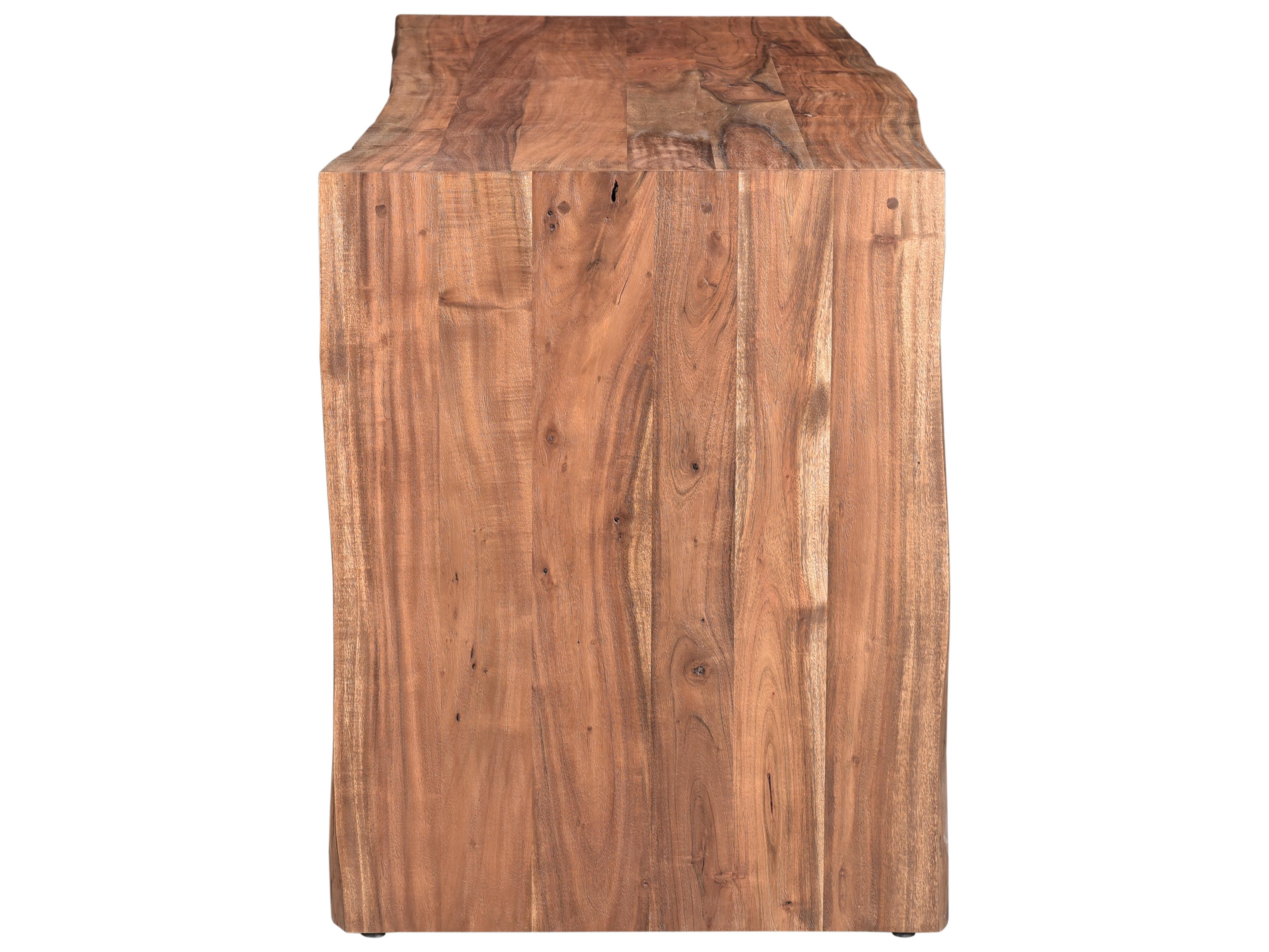 Moe's Home Tyrell Acadia Brown Acacia Wood Computer Desk