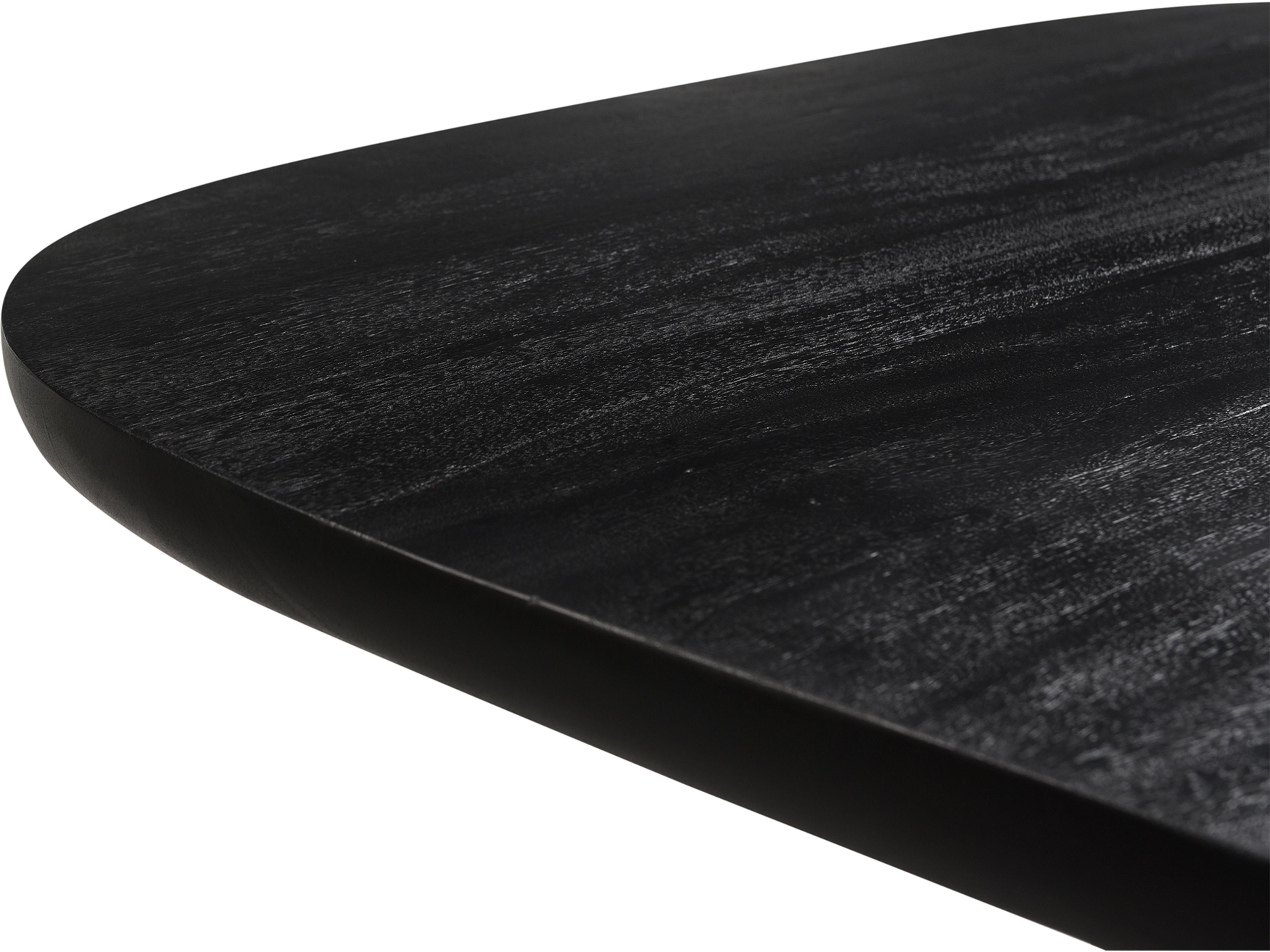 Moe's Home Freed Rectangular Wood Black Dining Table