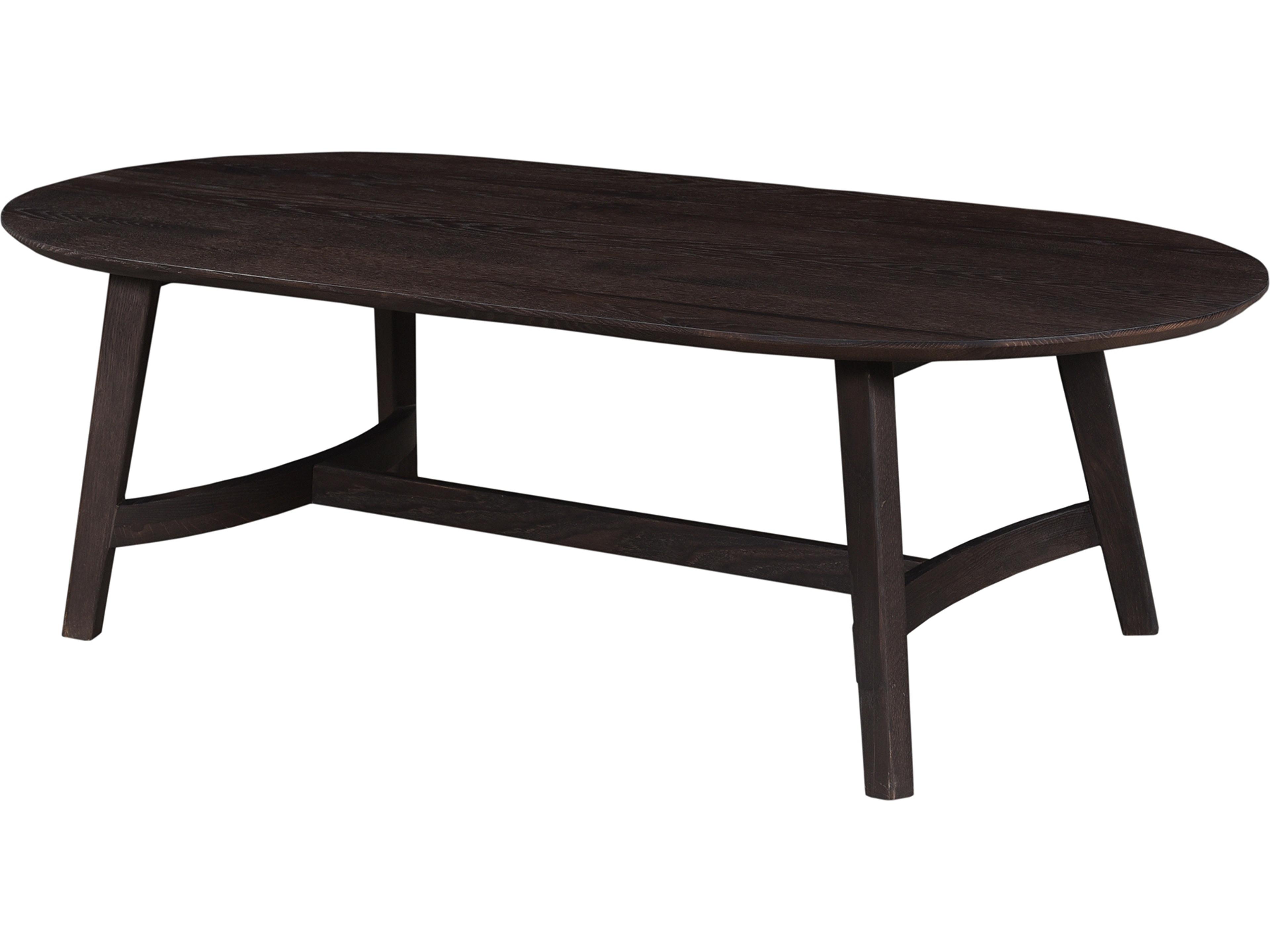 Moe's Home Trie Oval Wood Dark Brown Coffee Table
