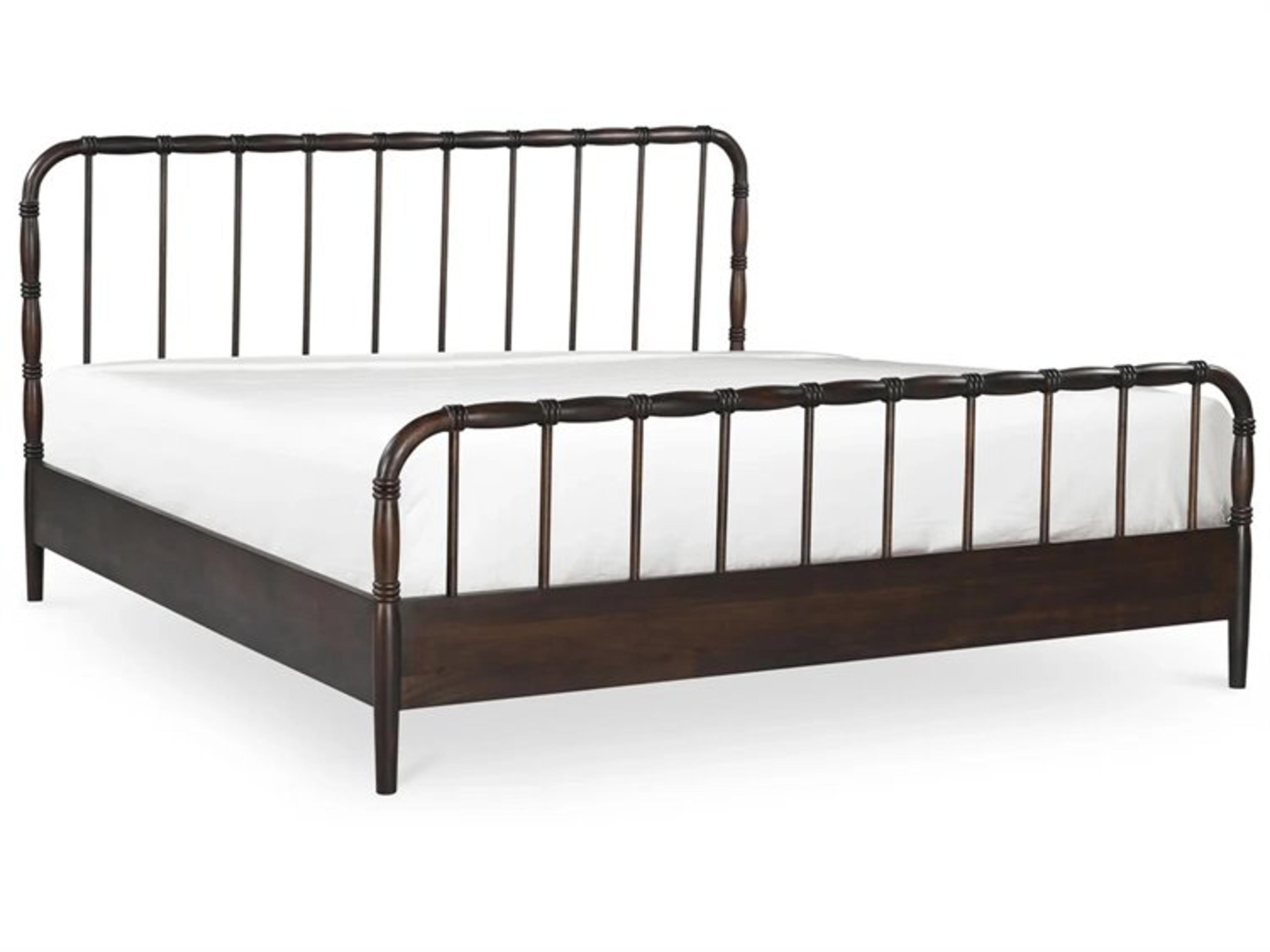 Vivian King Bed in Solid Acacia Wood