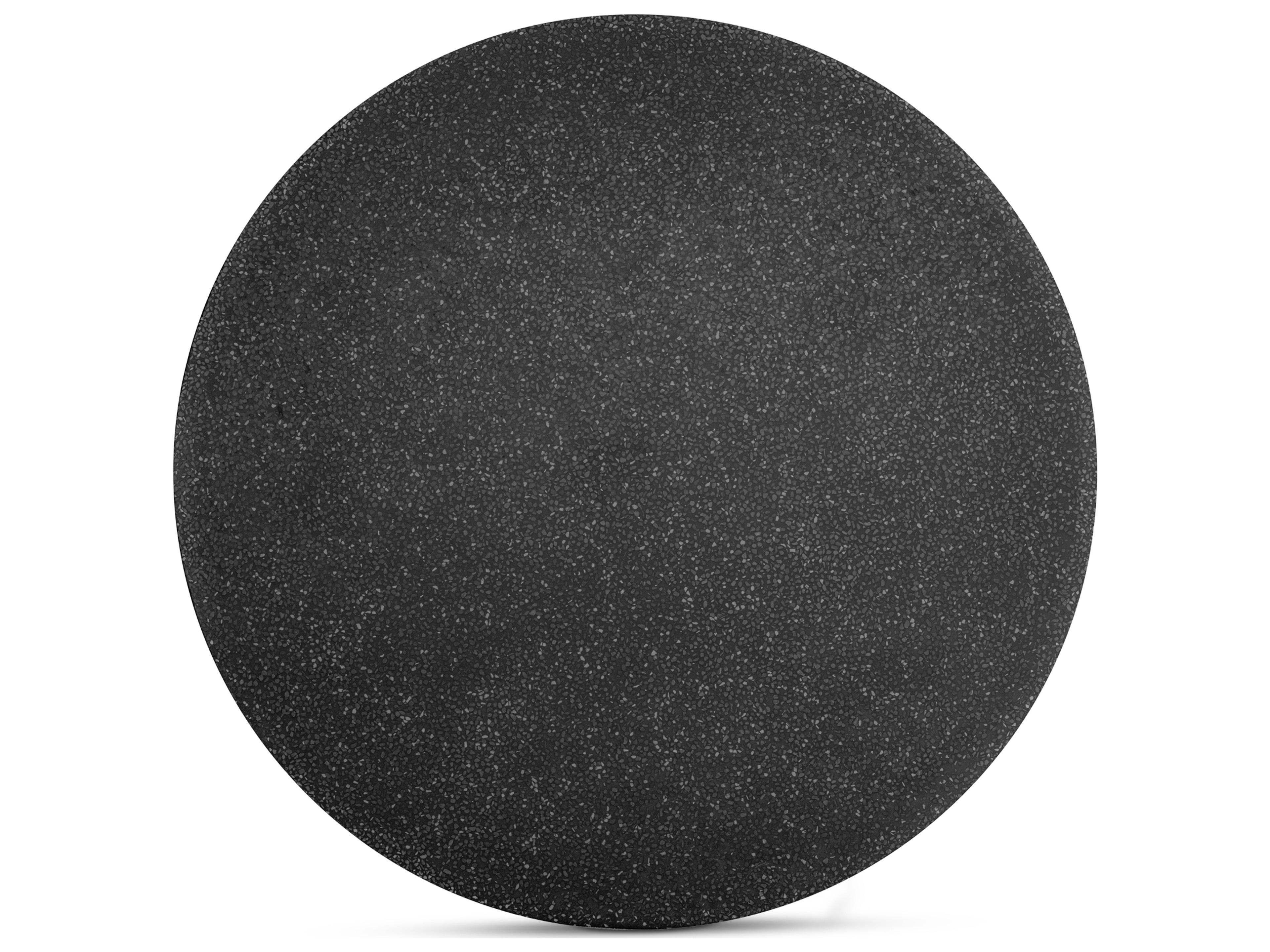 Moe's Home Mono Round Concrete Black Dining Table