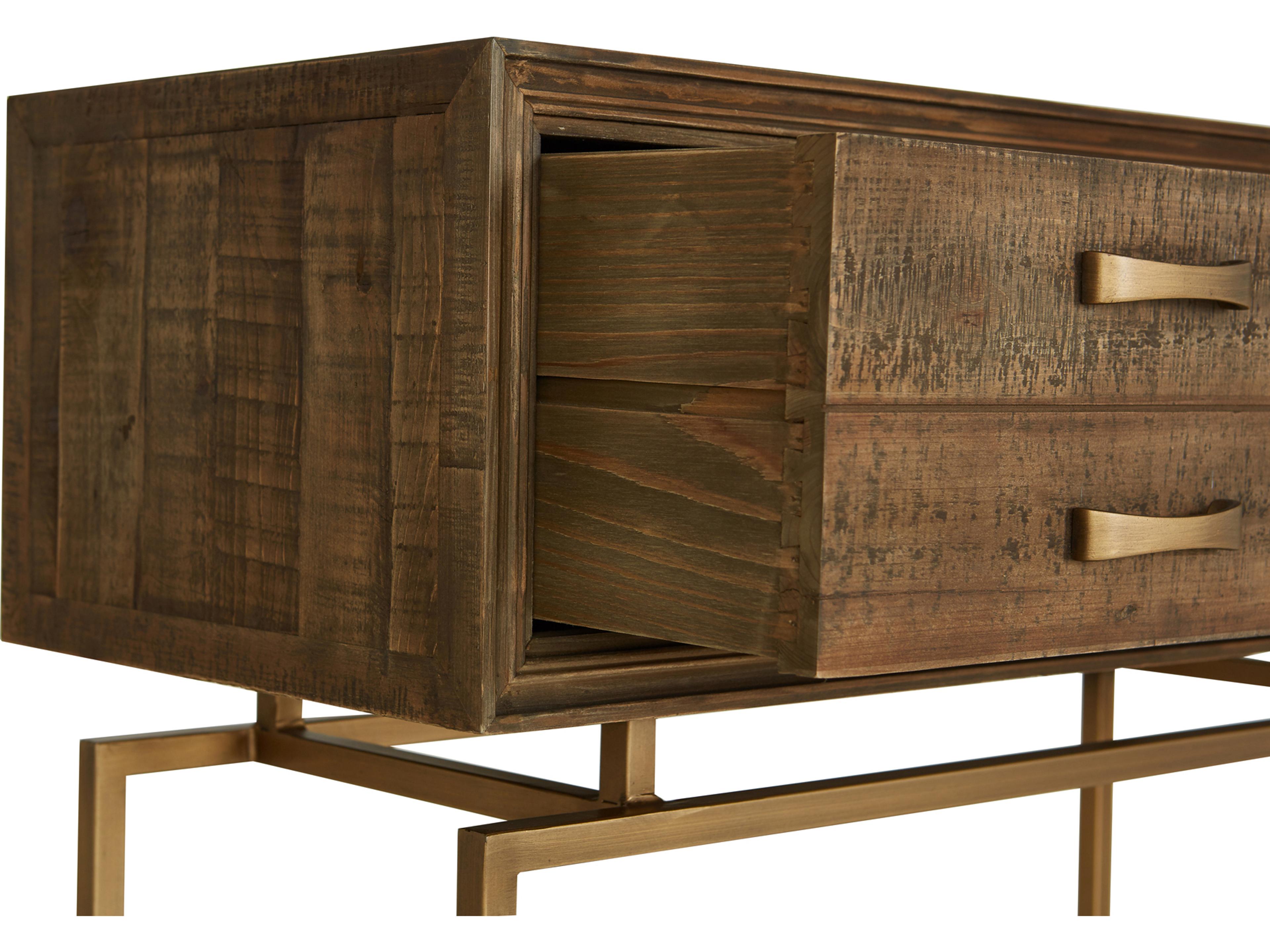 Moe's Home Aristocrat Rectangular Wood Natural Console Table