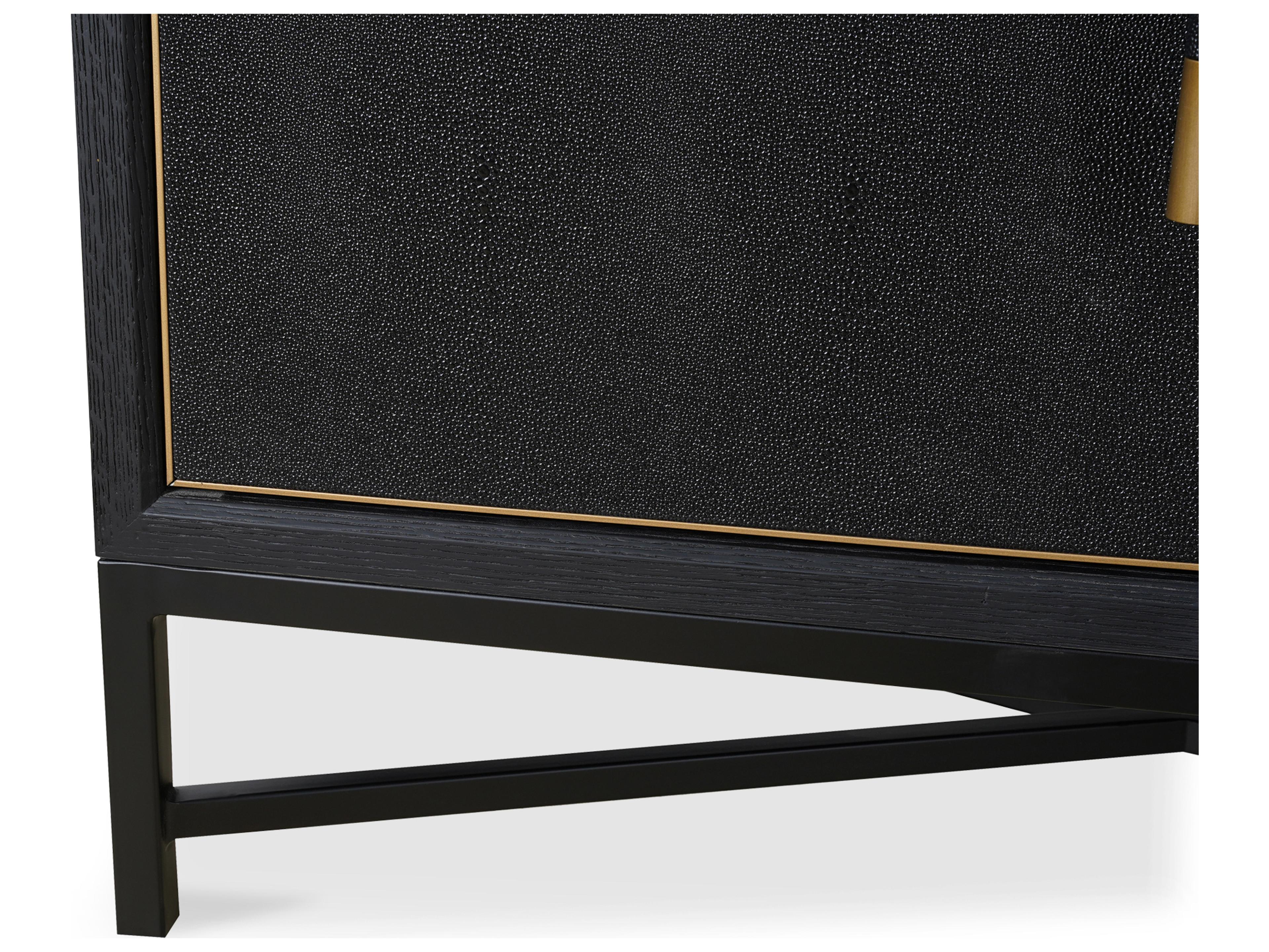 Moe's Home Mako 76" Oak Wood Black Sideboard