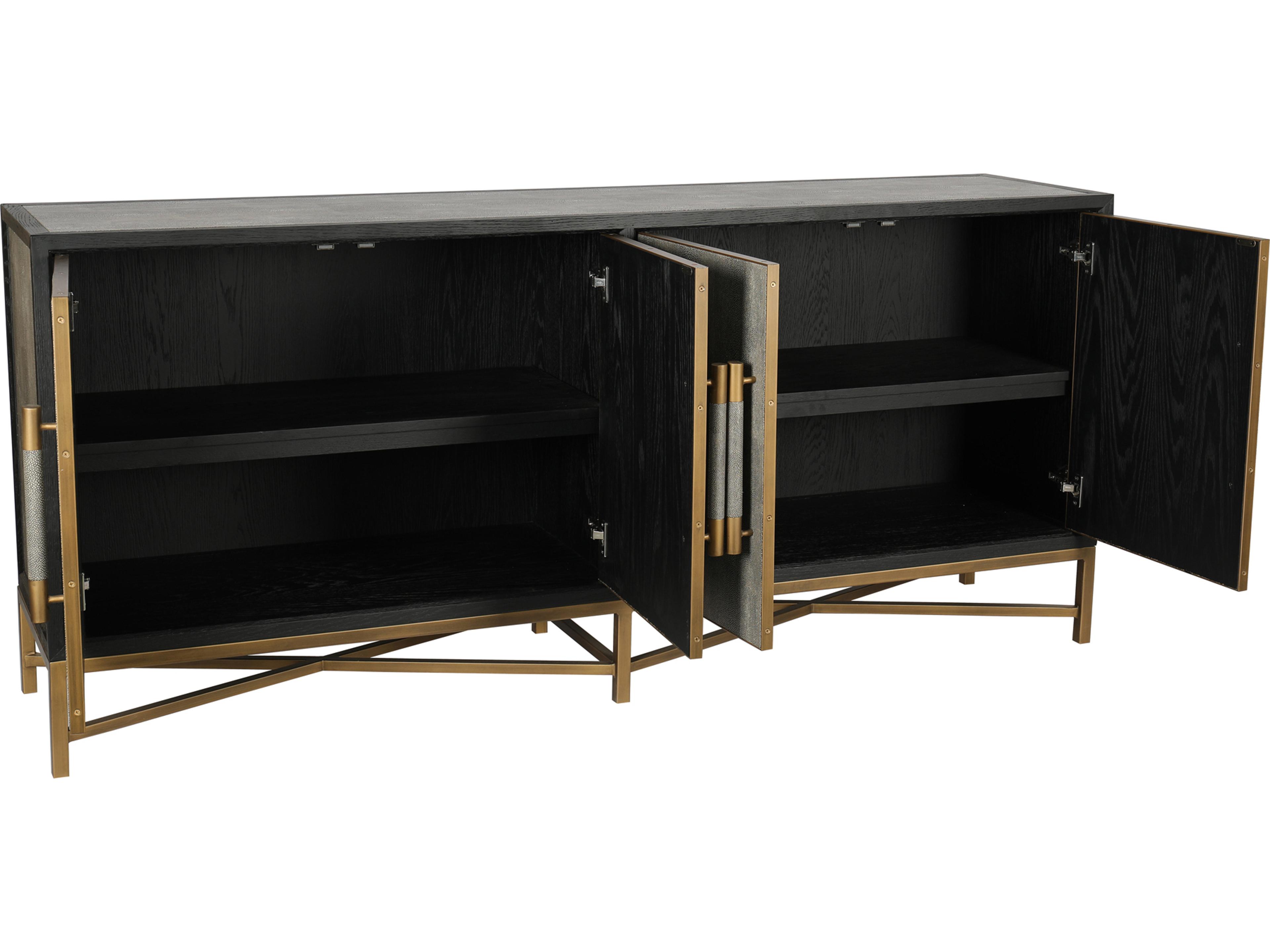 Moe's Home Mako 76" Oak Wood Grey Sideboard