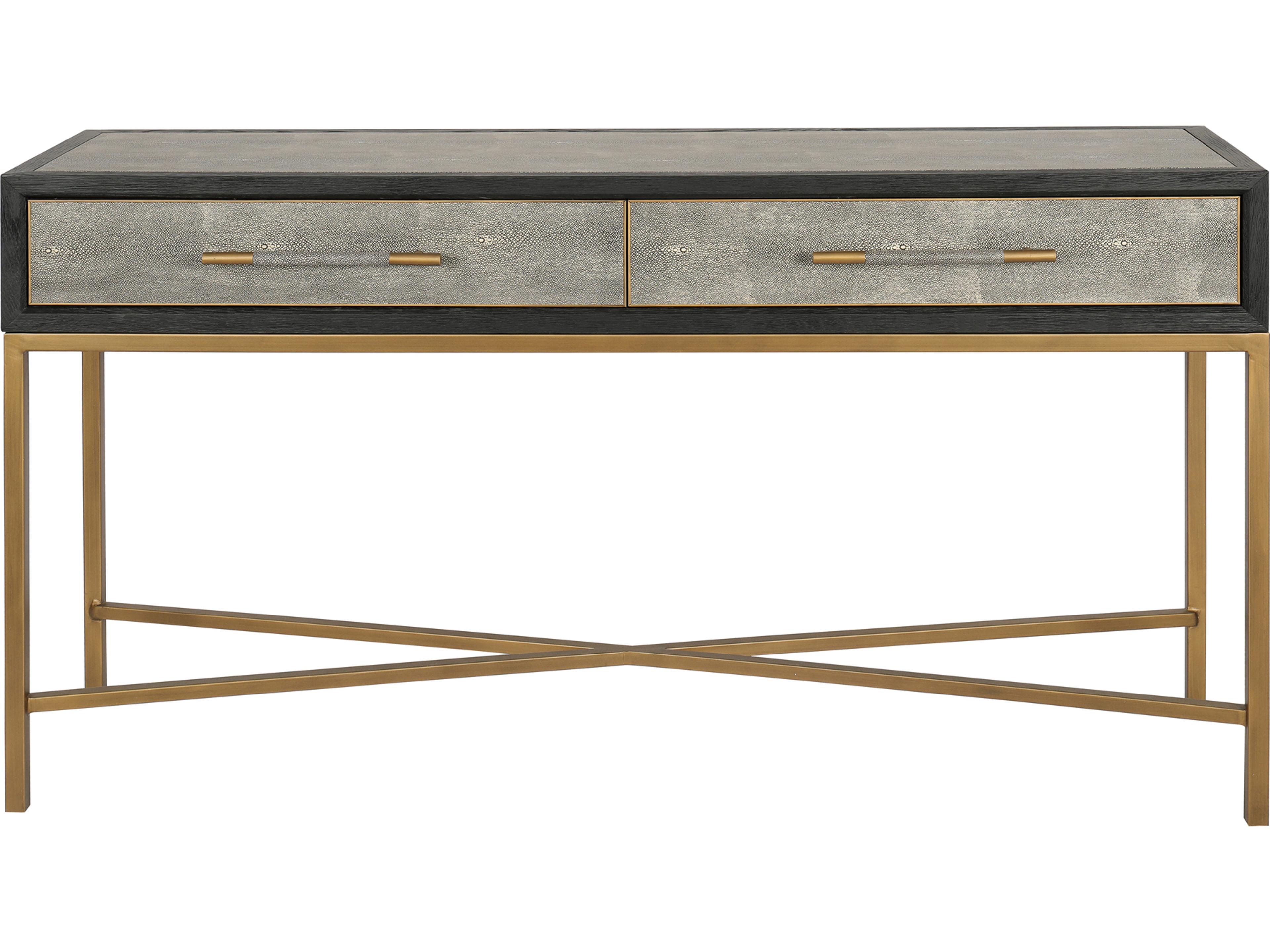 Moe's Home Mako Rectangular Wood Grey Console Table