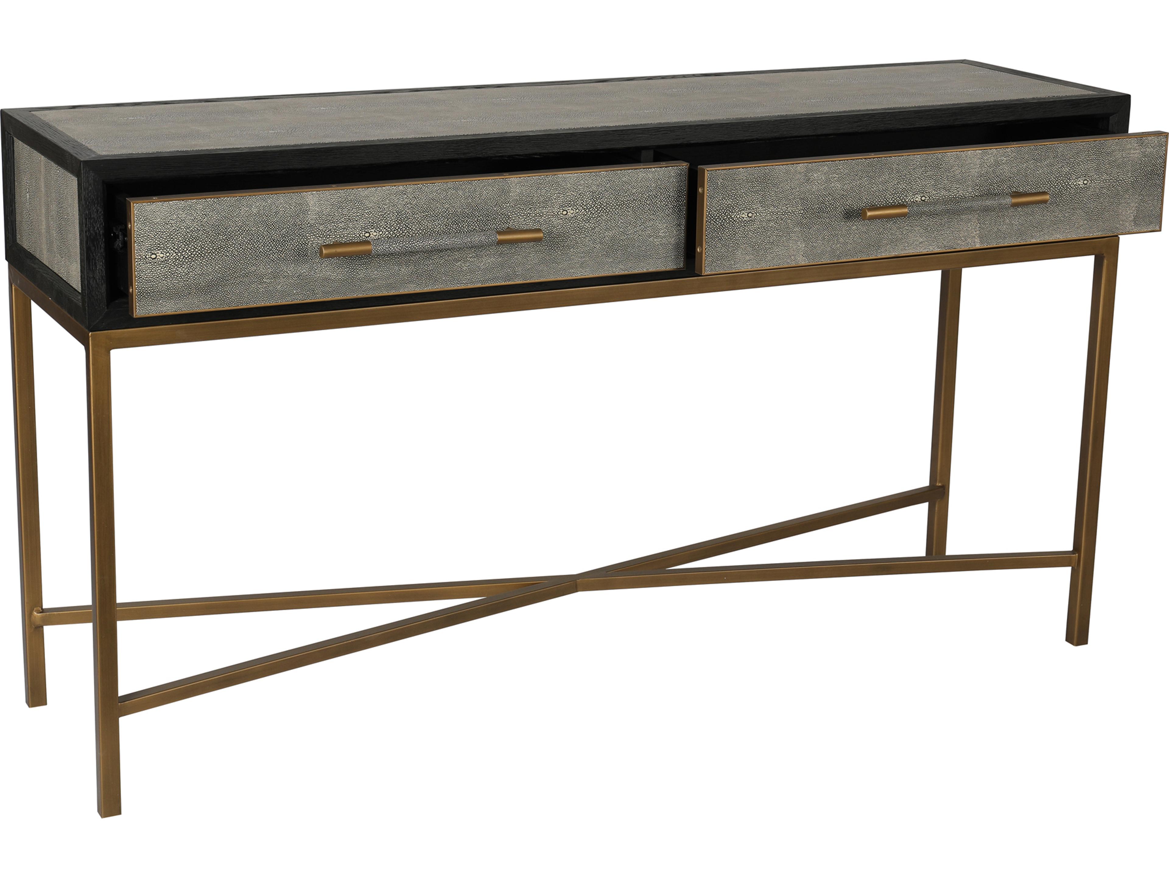 Moe's Home Mako Rectangular Wood Grey Console Table
