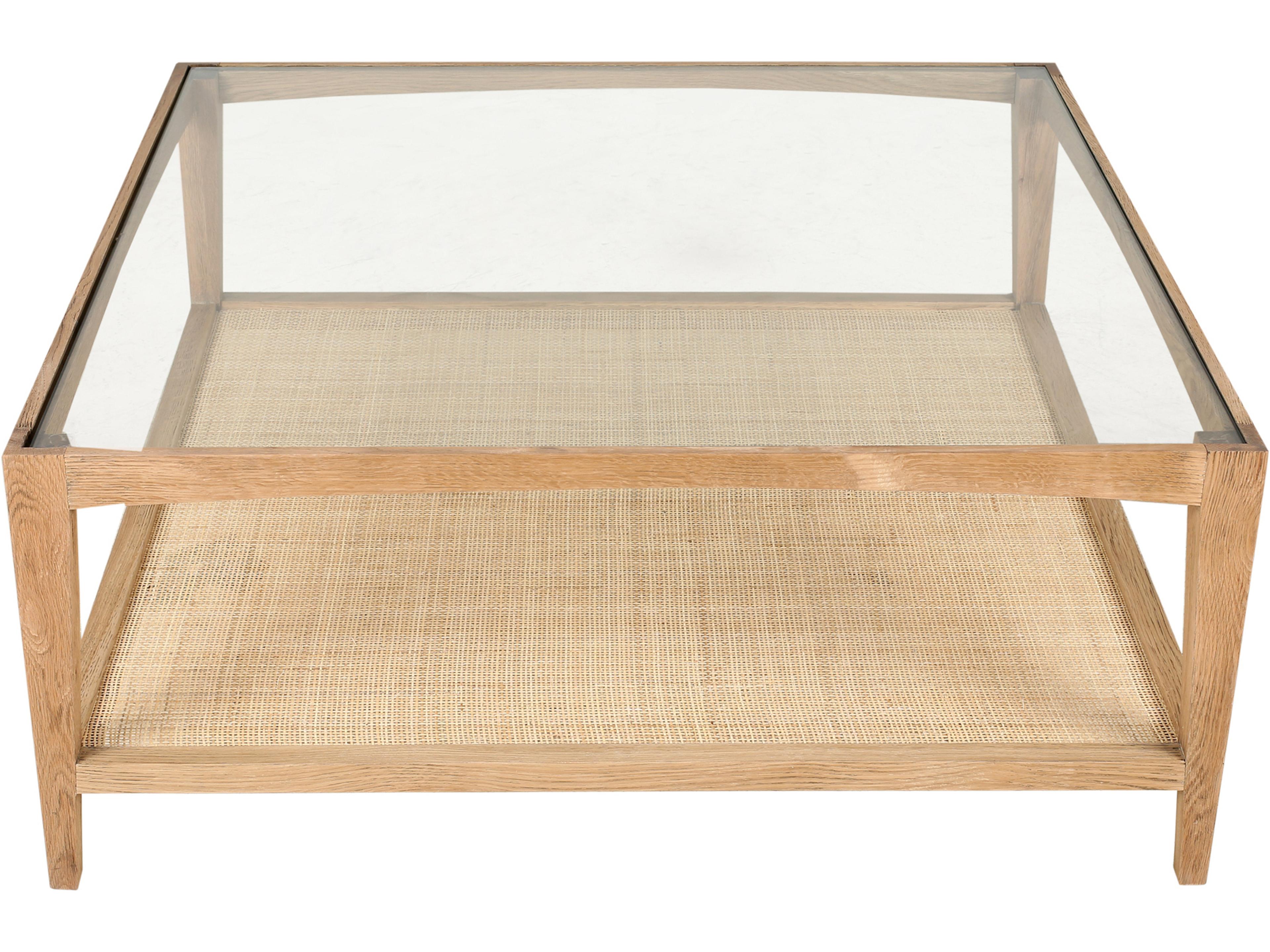 Harrington Coffee Table Natural Oak and Glass