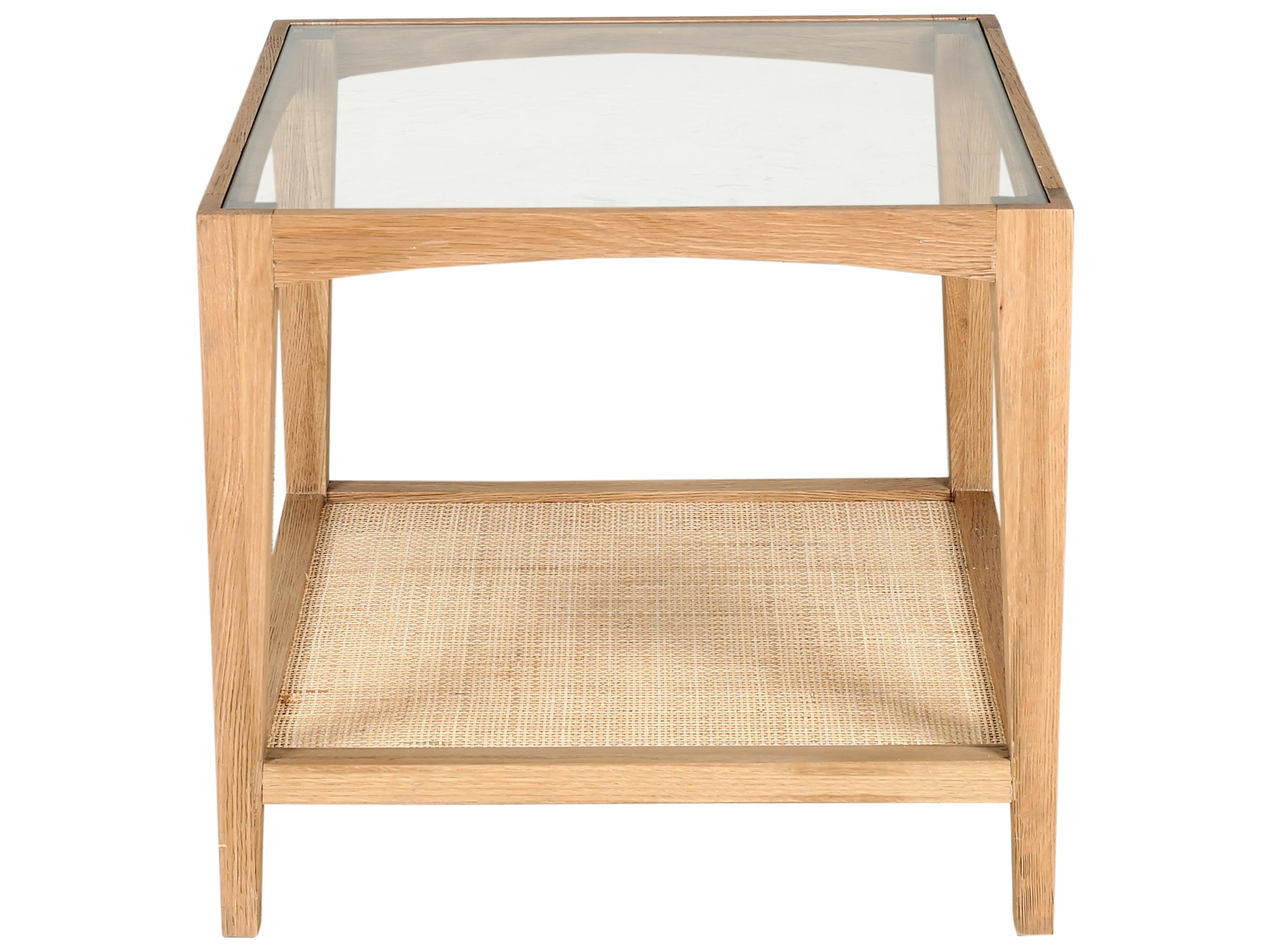 Moe's Home Square Glass Natural End Table