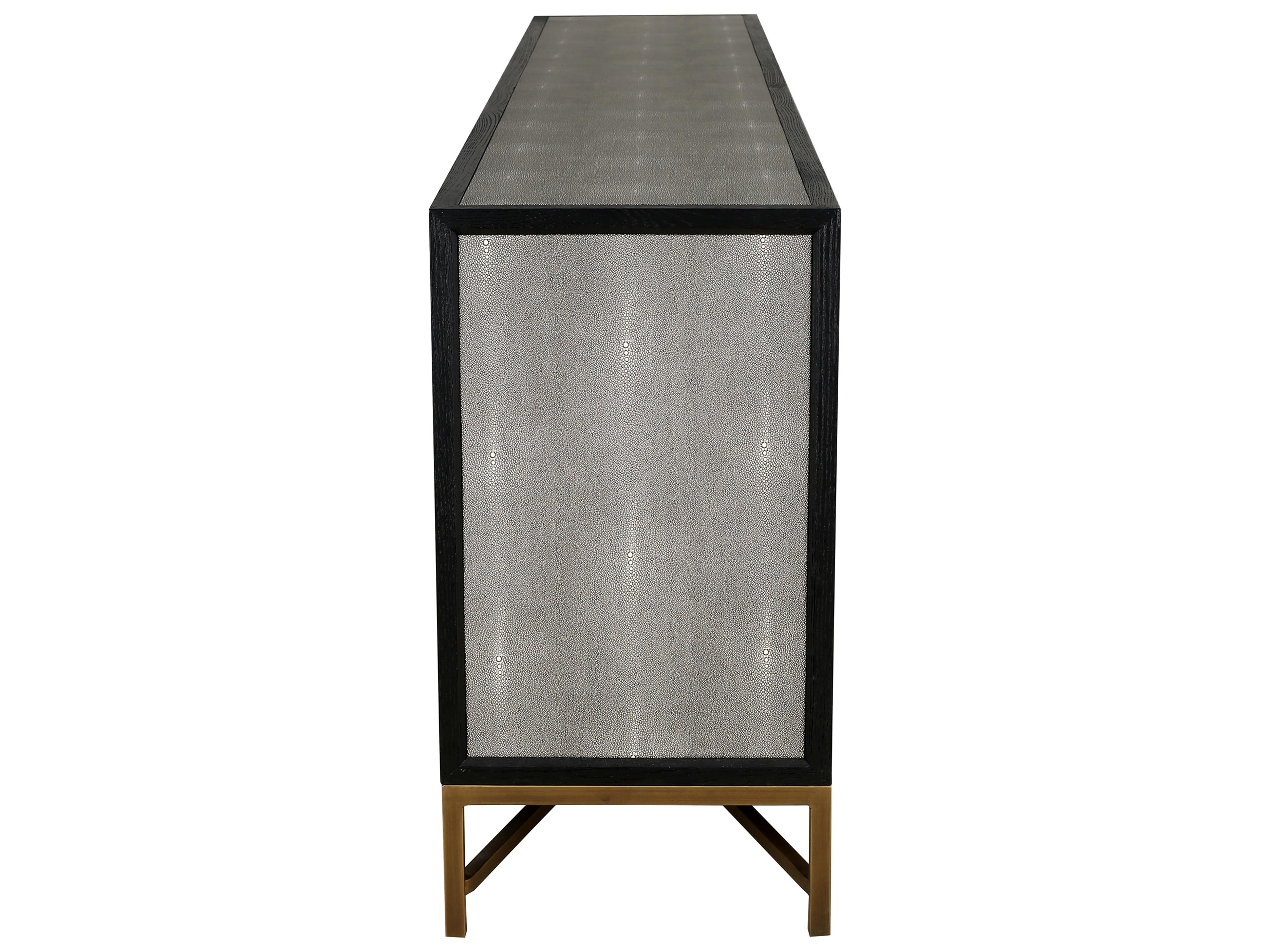 Moe's Home 100" Oak Wood Grey Black Sideboard