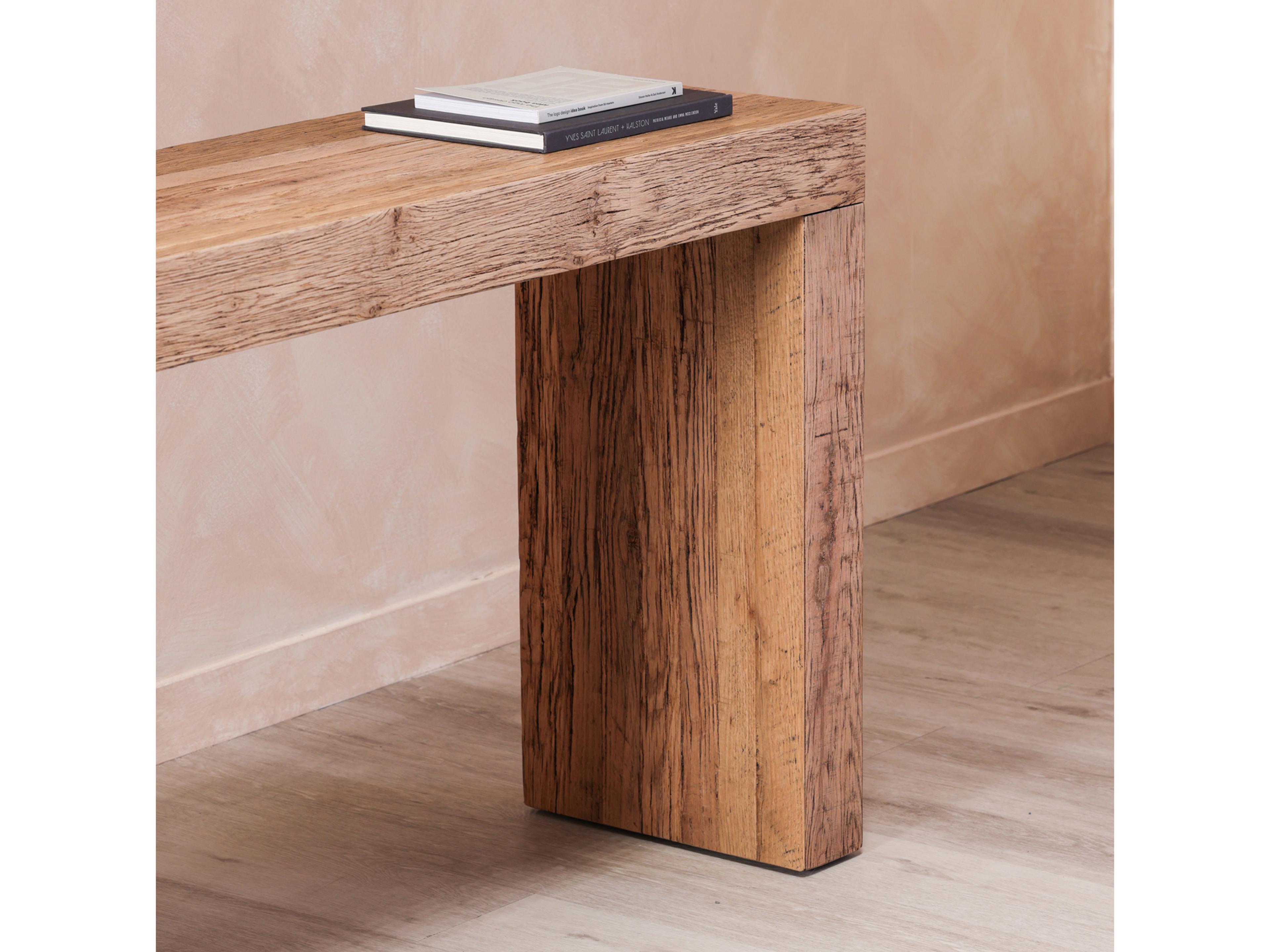 Moe's Home Evander Rectangular Wood Aged Oak Console Table