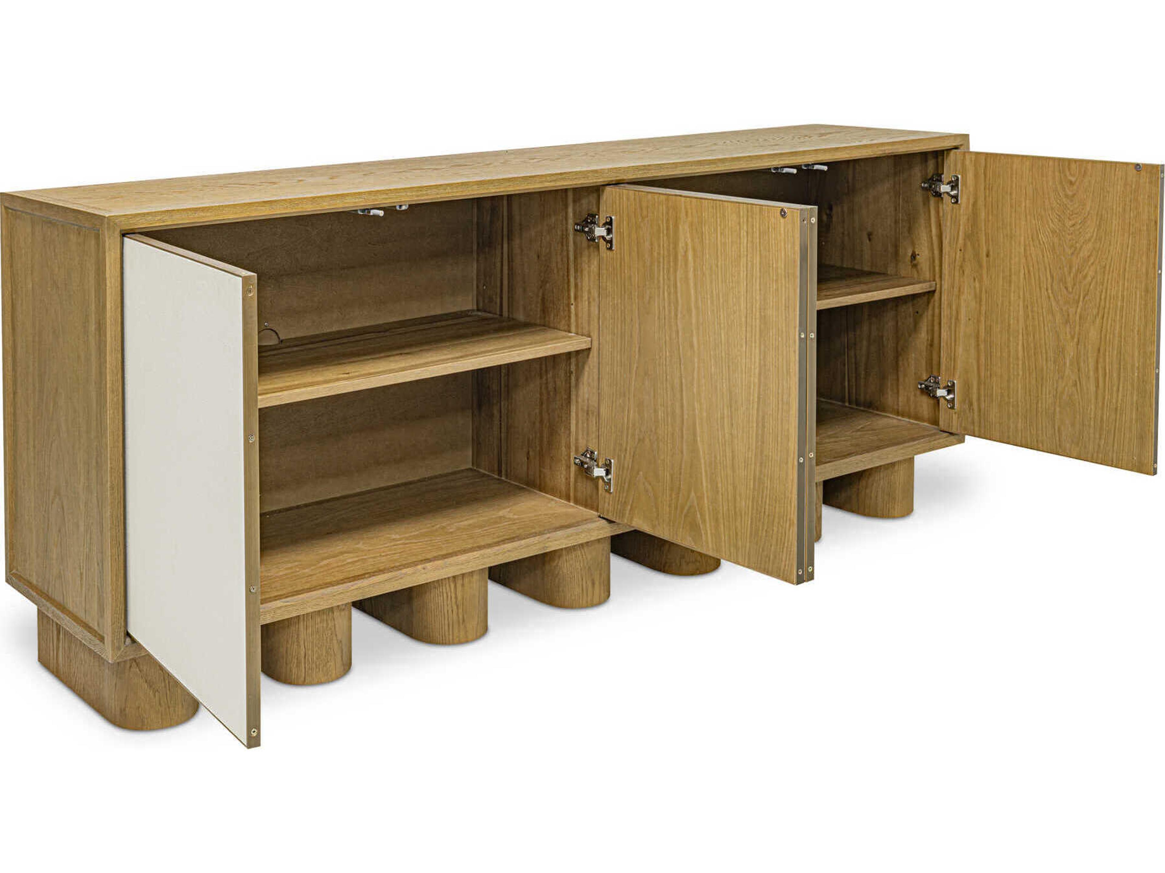 Moe's Home Marcelle 80" Oak Wood Natural Sideboard