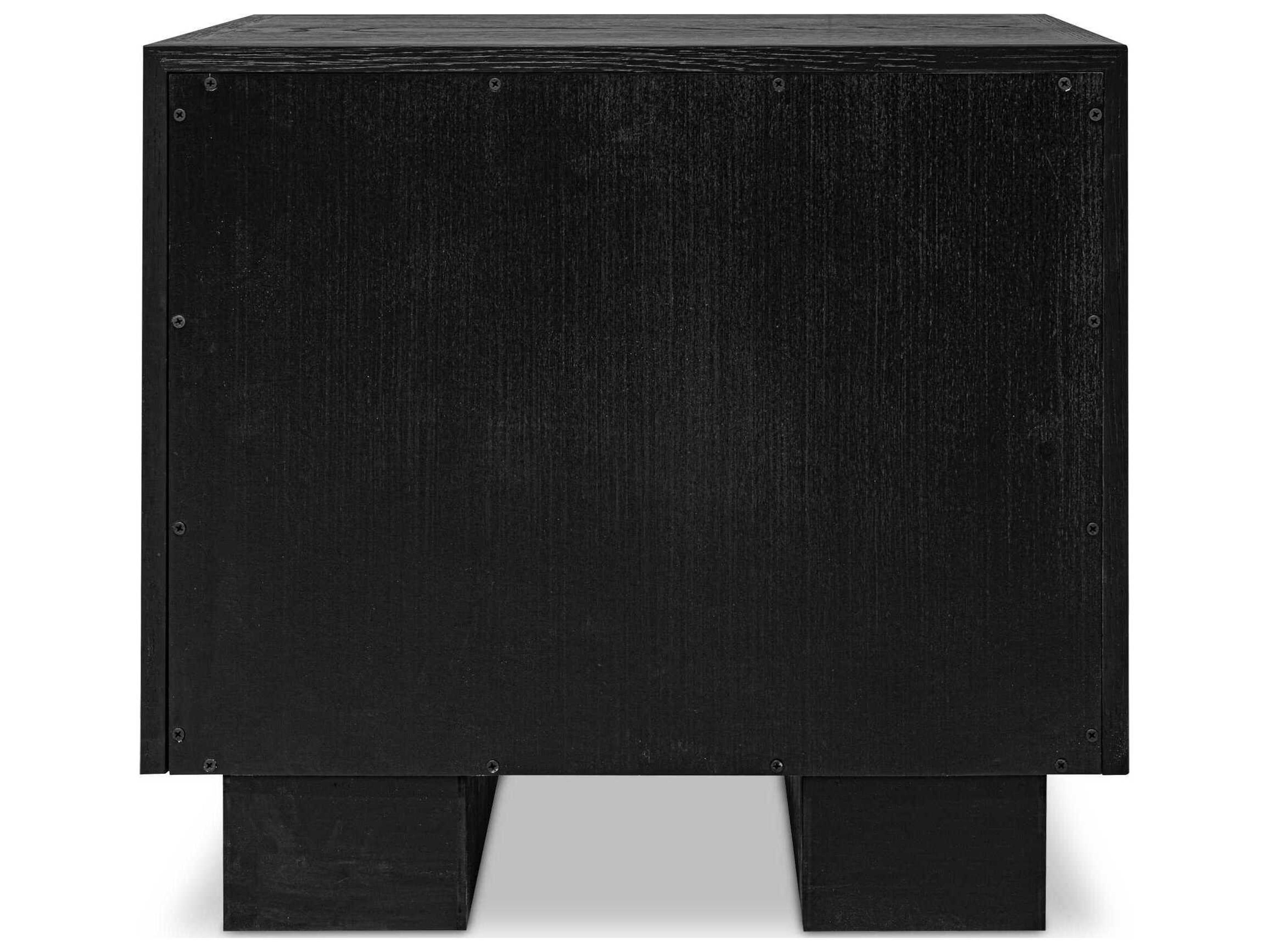Moe's Home Marcelle 2-Drawers Oak Wood Nightstand