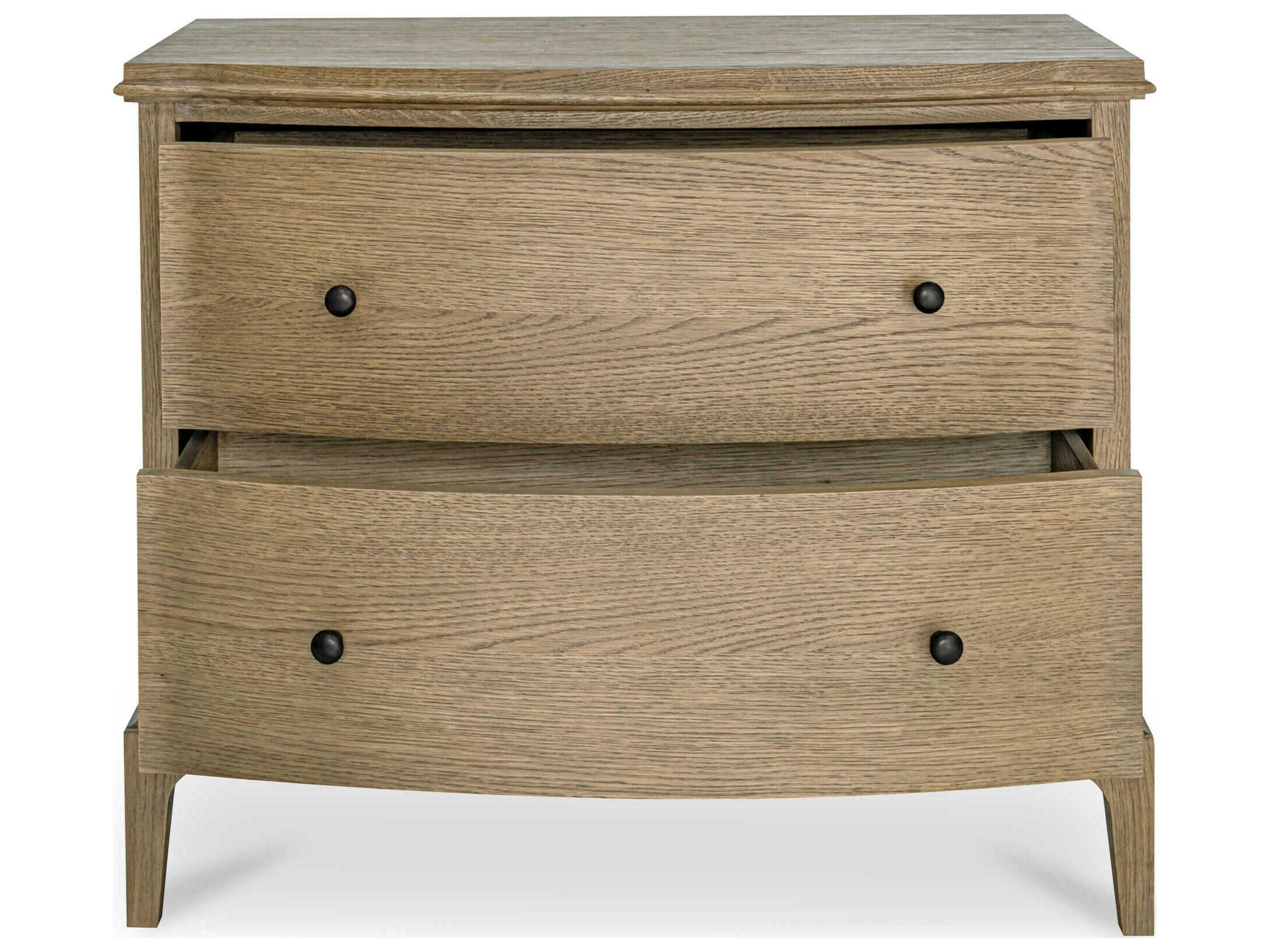 Moe's Home Sadie 2-Drawers Oak Wood Nightstand