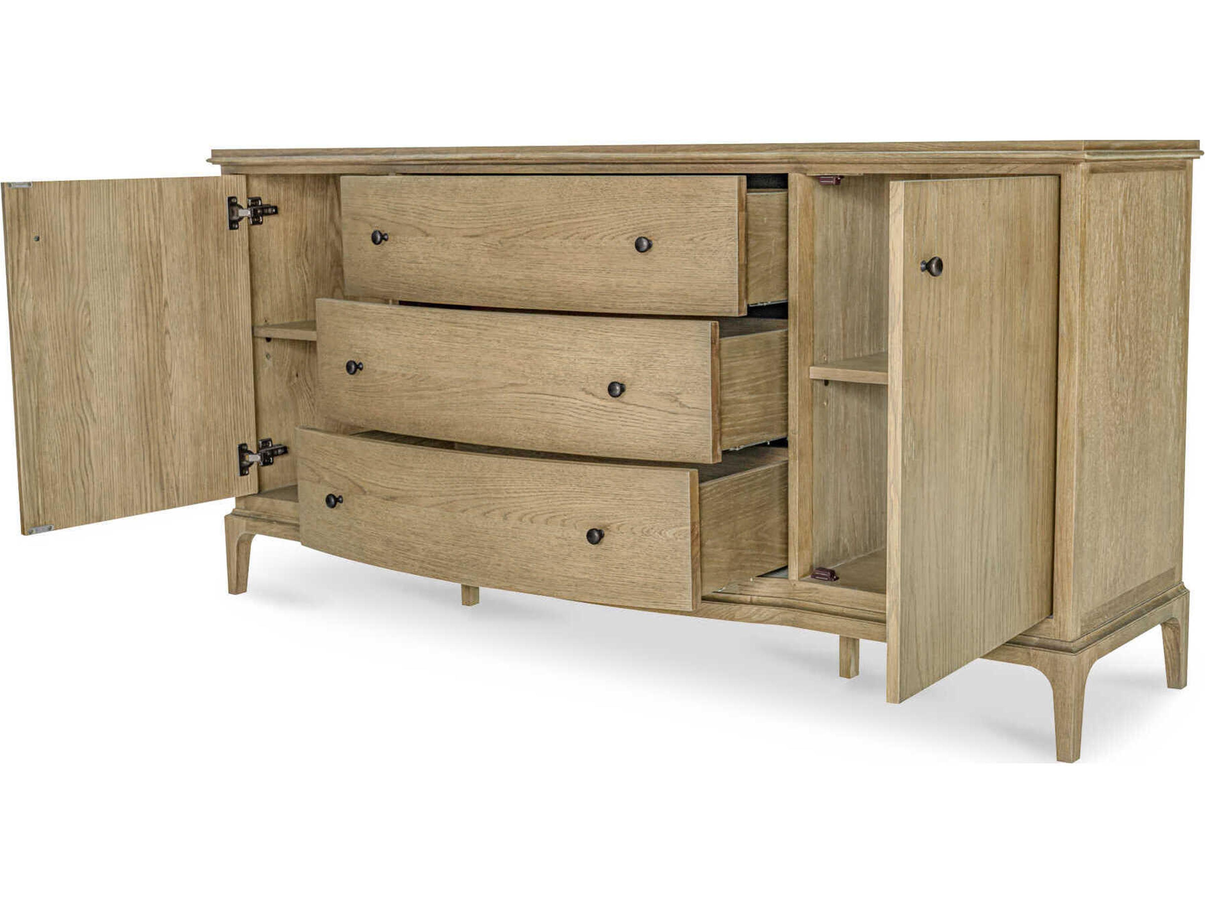 Moe's Home Sadie 78" Oak Wood Brown Sideboard