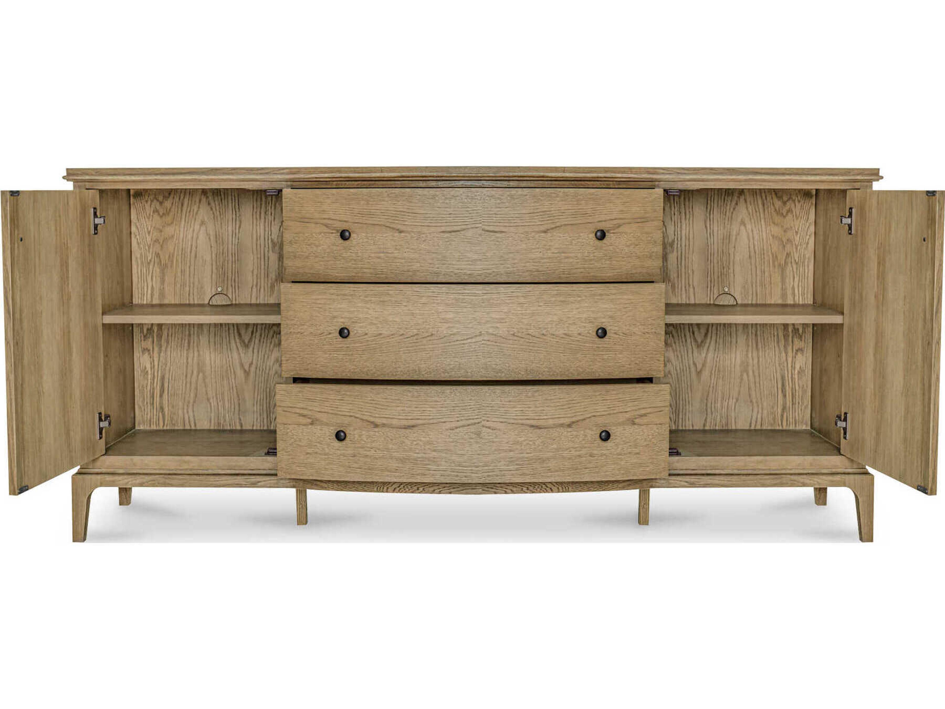 Moe's Home Sadie 78" Oak Wood Brown Sideboard