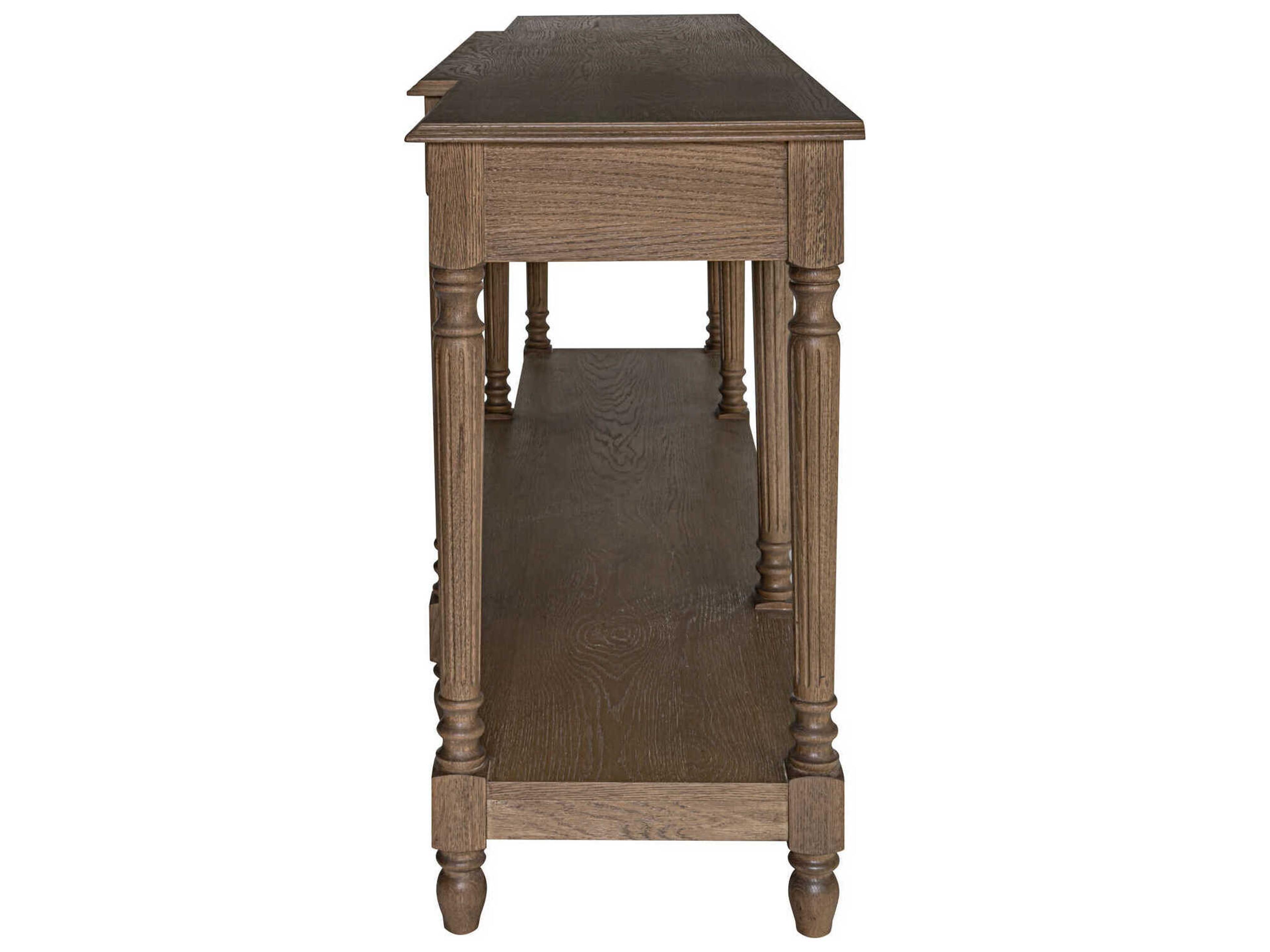 Moe's Home Martha Rectangular Wood Brown Console Table