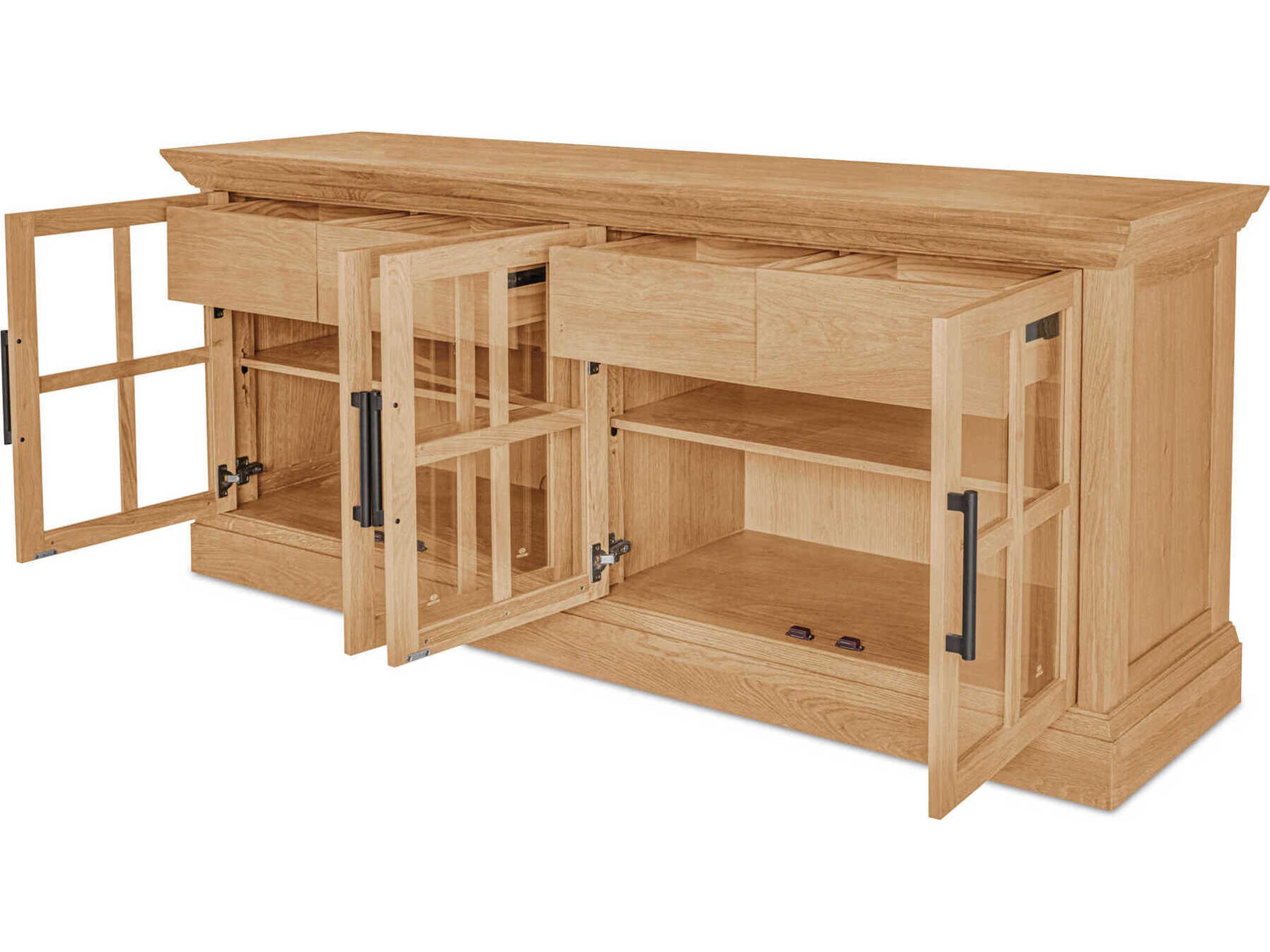 Moe's Home Raymond 78" Oak Wood Natural Sideboard