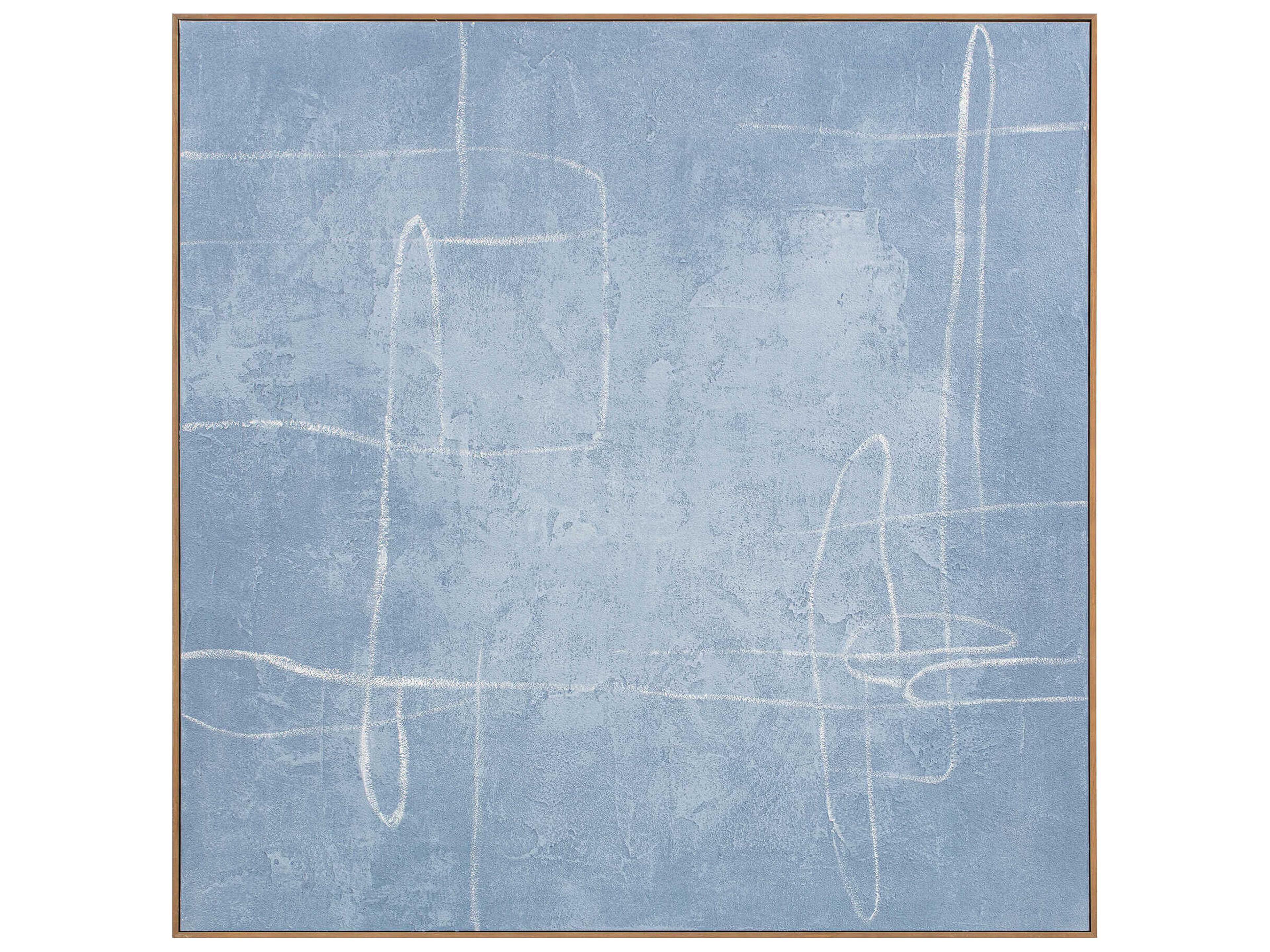 Notion Blue Framed Painting