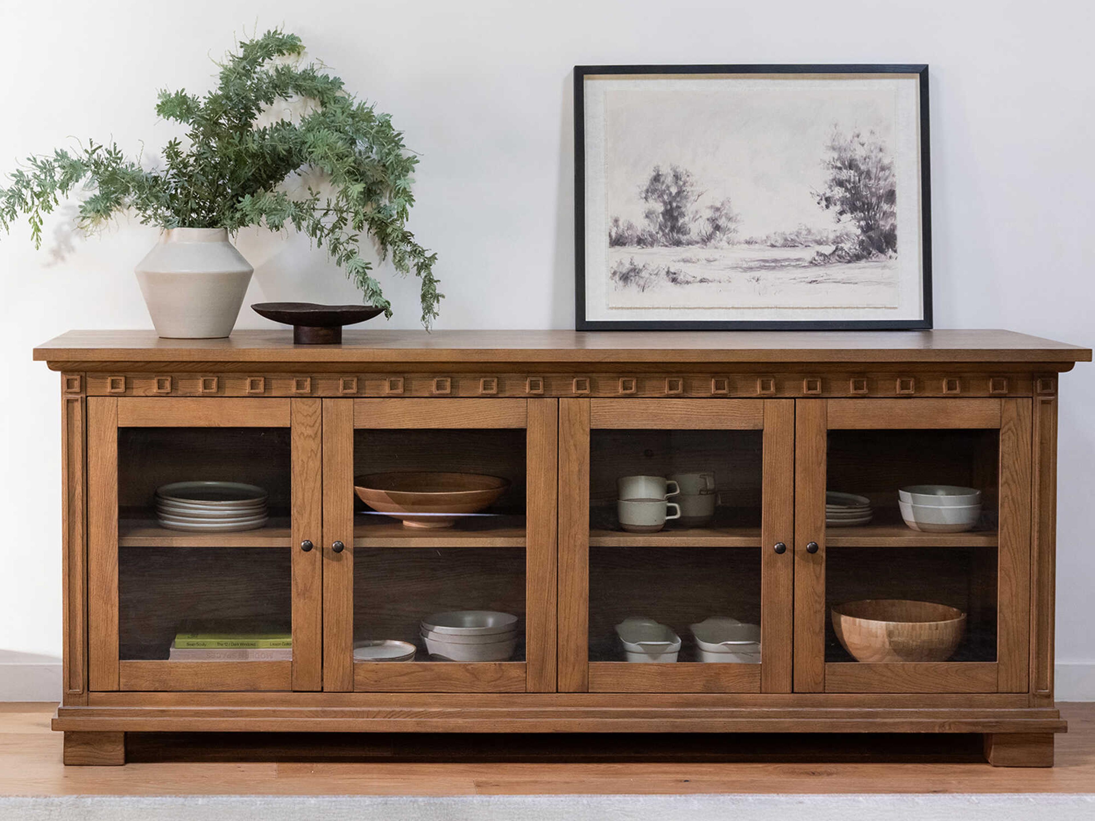 Moe's Home Briar Framed Print on Linen